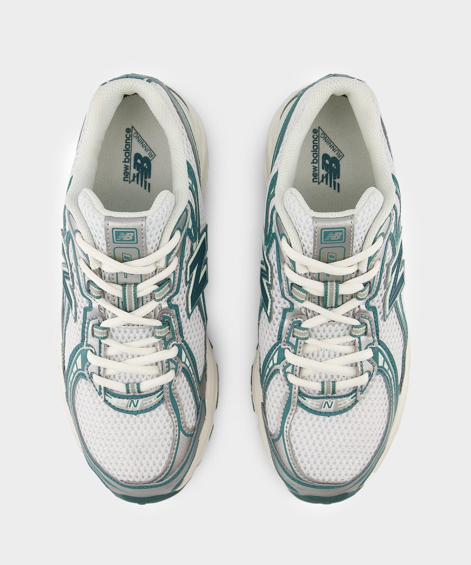 New Balance 740v2 in White + Marsh Green and Sea Salt Product Image