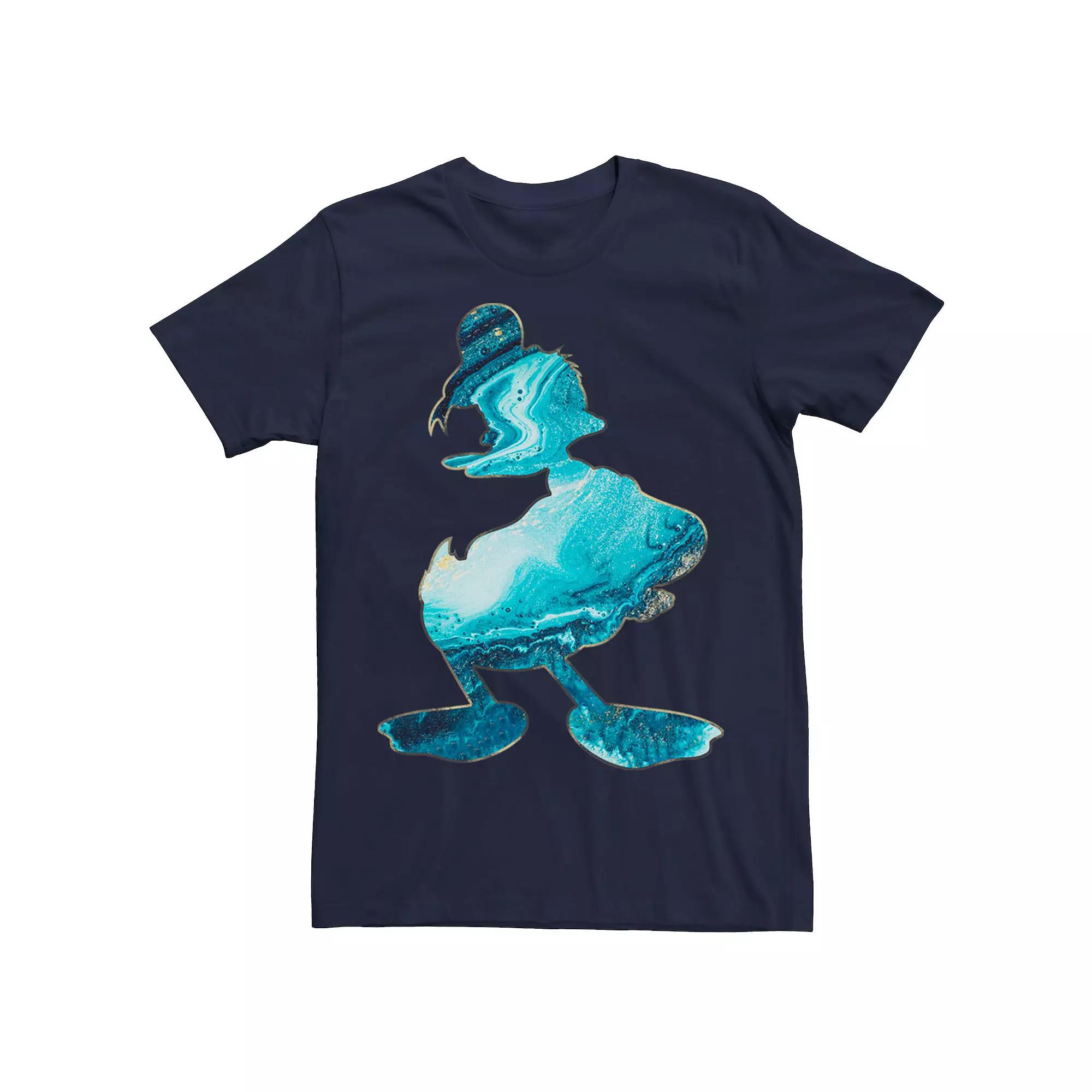 Disney's Donald Duck Paint Pour Portrait Men's Tee,  Product Image