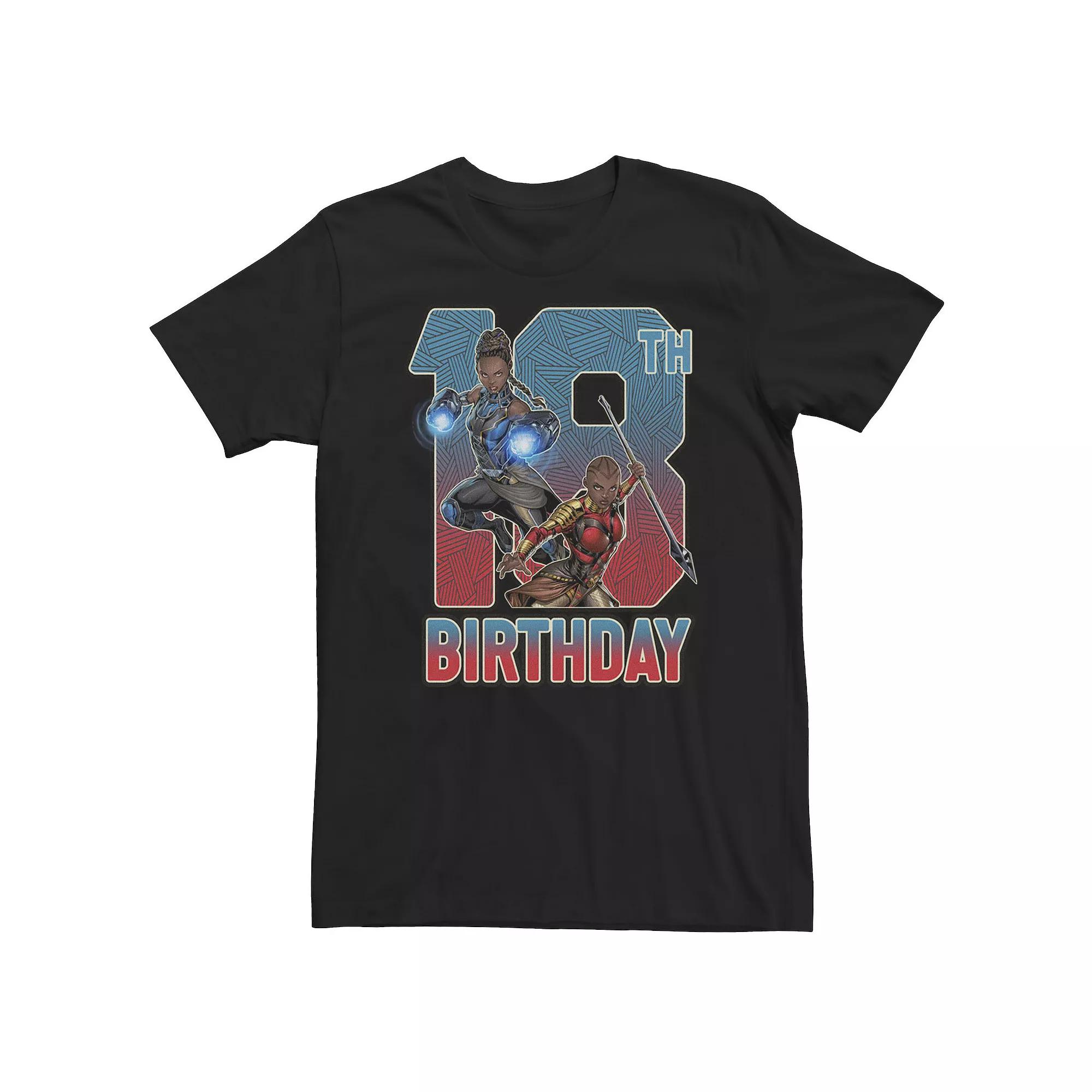 Big & Tall Marvel Shuri and Okoye 18th Birthday Tee, Men's,  Product Image