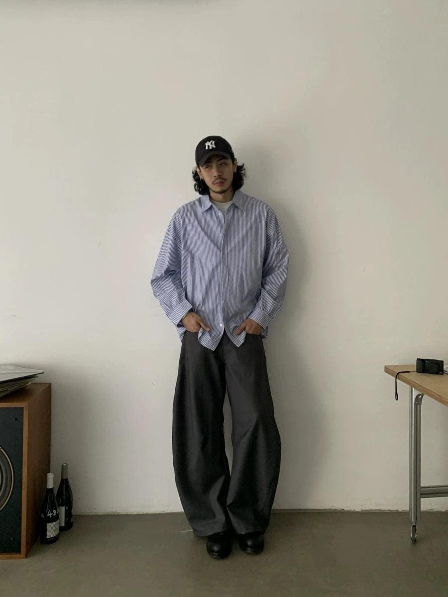 RT No. 18825 CASUAL SCIMITAR STRAIGHT PANTS Product Image