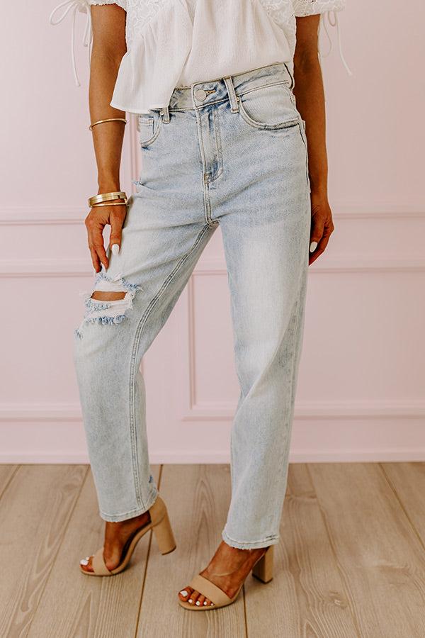Risen The Bolt High Waist Jean in Light Wash Product Image