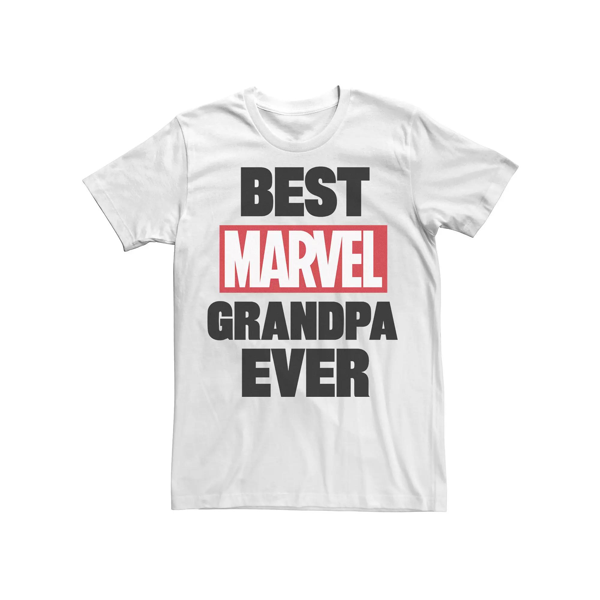 Men's Marvel Best Marvel Grandpa Graphic Tee,  Product Image