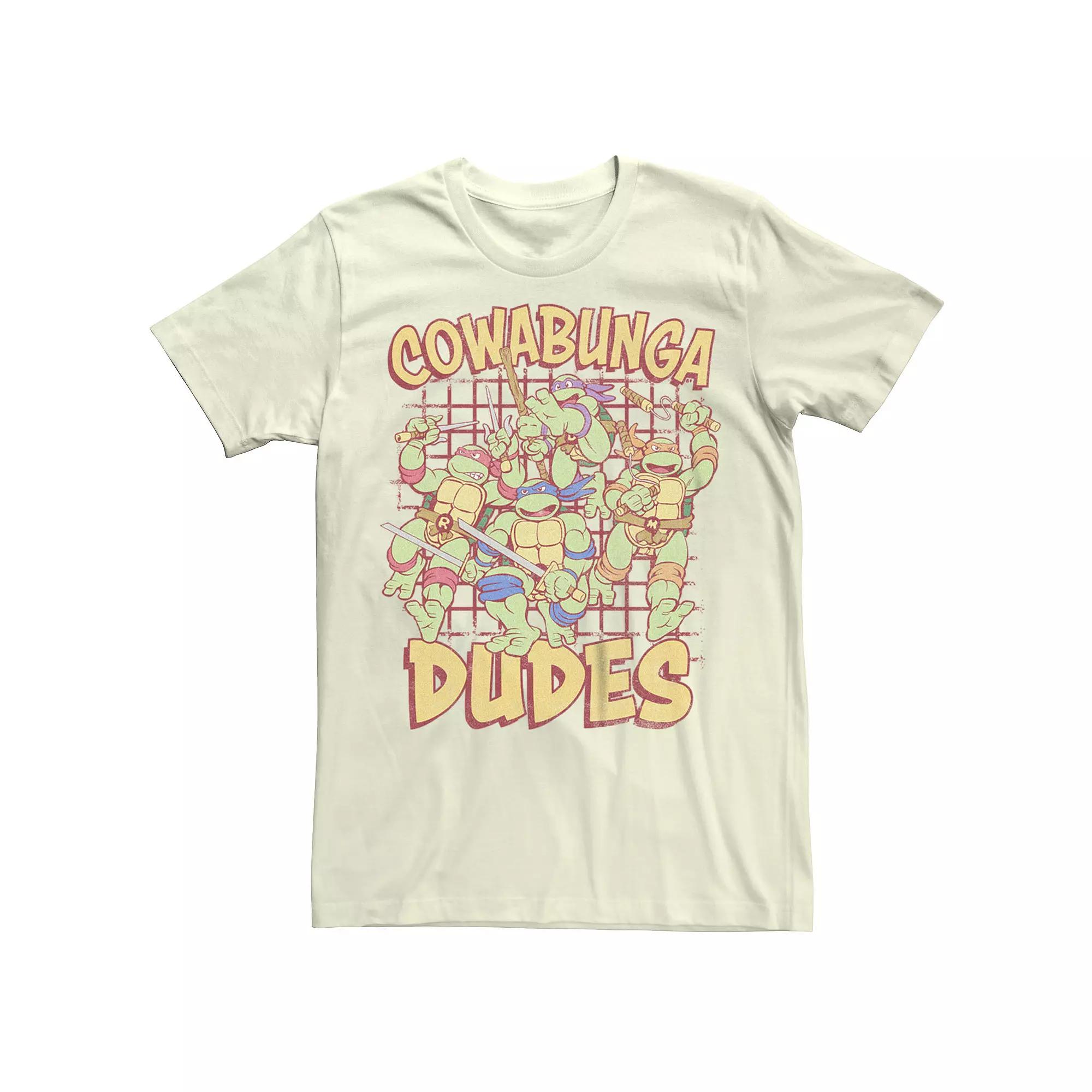 Men's Teenage Mutant Ninja Turtles Cowabunga Dudes Graphic Tee, Size: XS, Natural Product Image