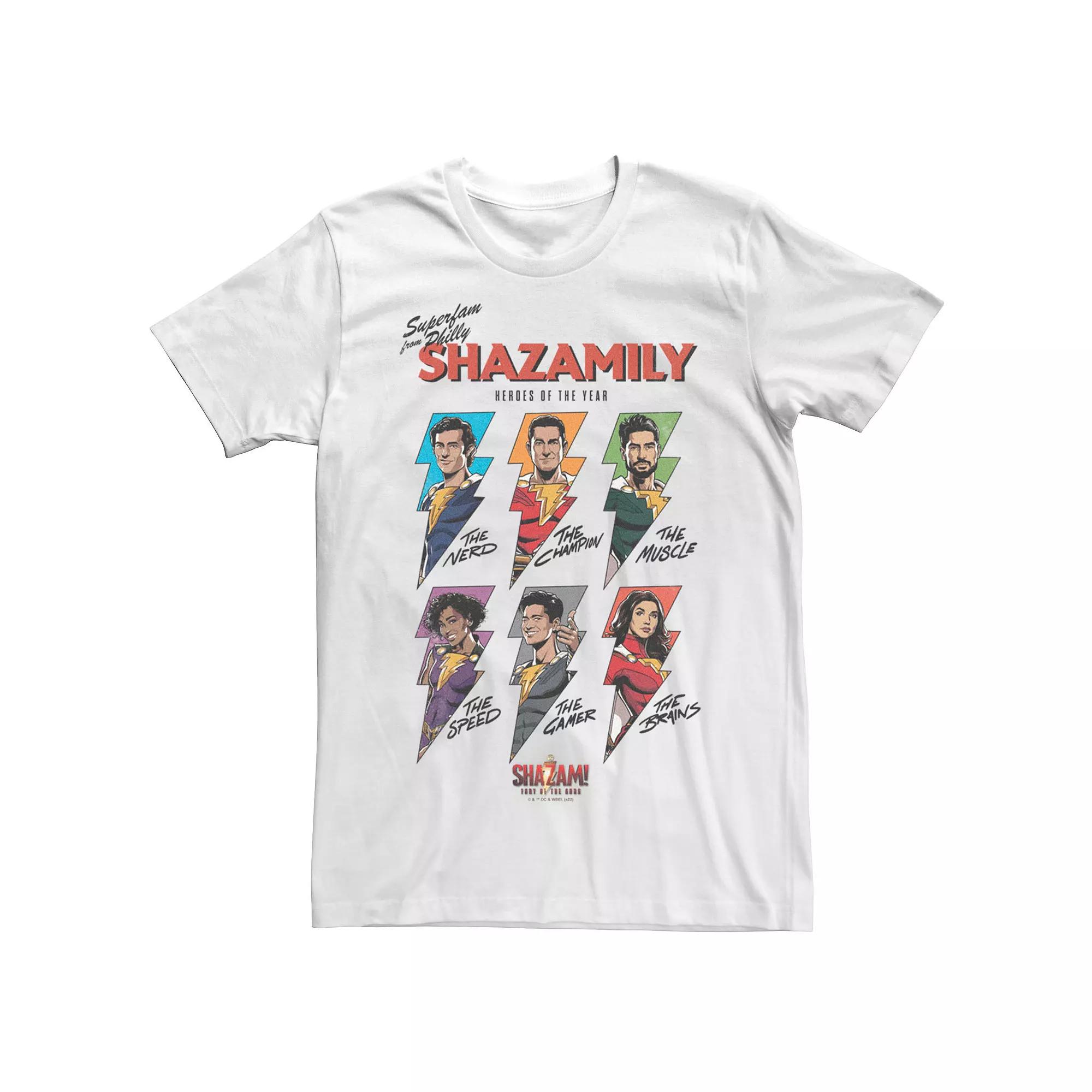 Men's Shazam Fury Of The Gods The Shazamily Of Philly's Tee,  Product Image