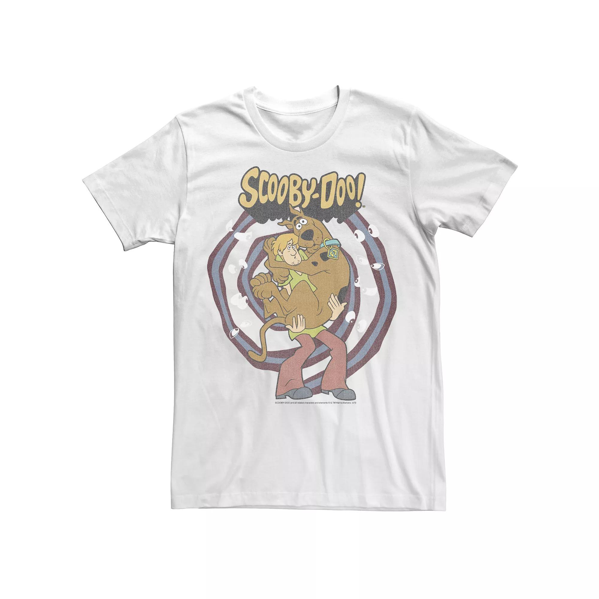 Men's Scooby-Doo Shaggy And Scooby Spiral Eyes Portrait Tee,  Product Image