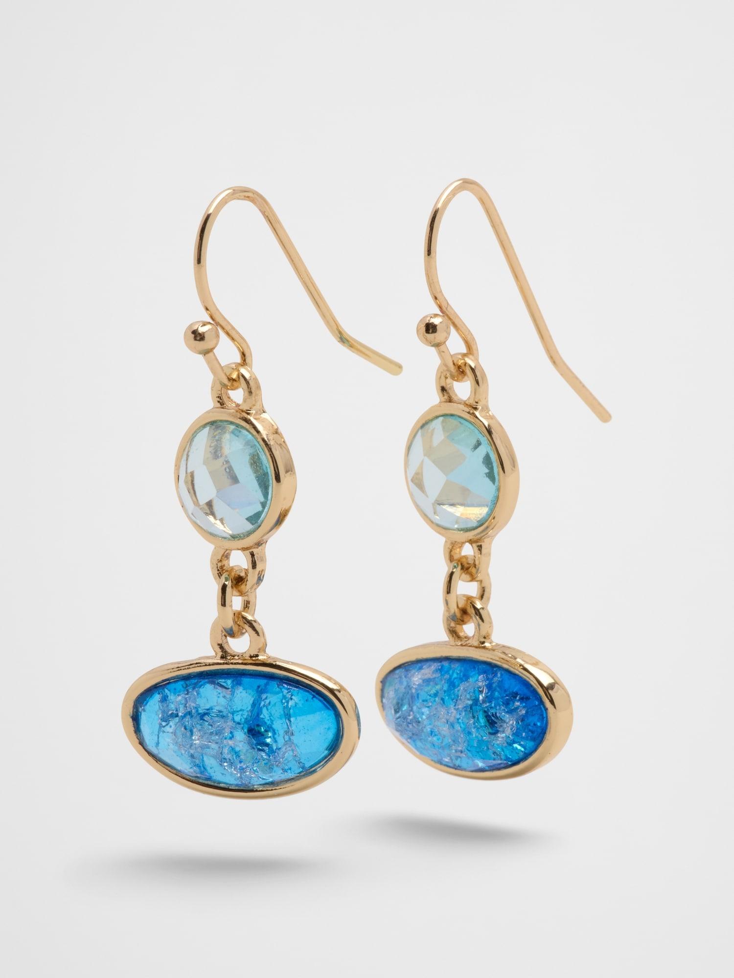 Glass Drop Earrings Product Image