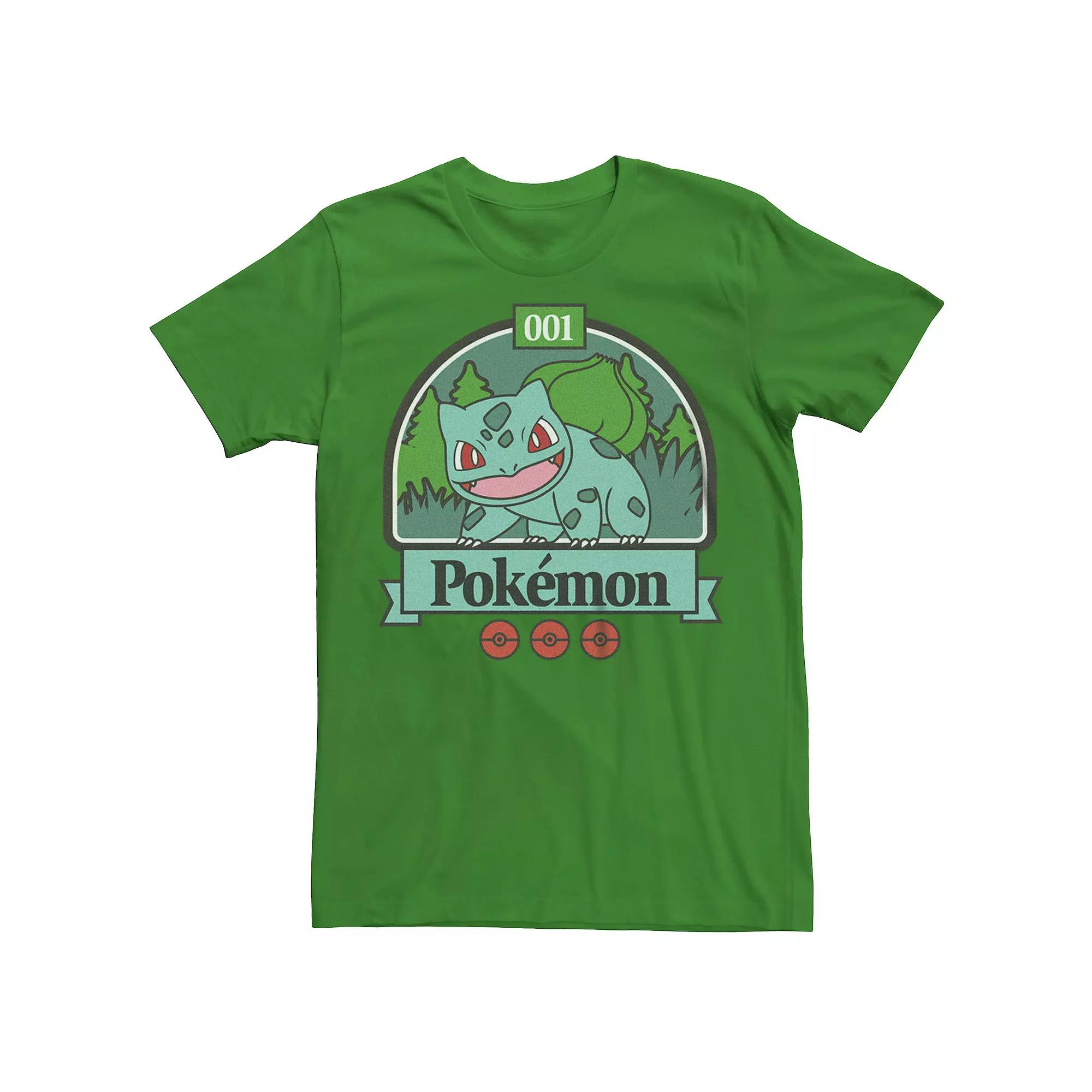 Men's Pokemon Forest Mode Bulbasaur Graphic Tee,  Product Image