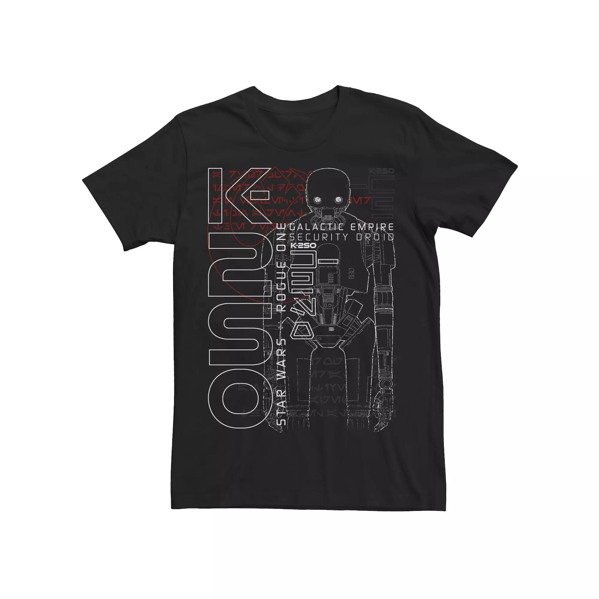 Men's Star Wars Rogue One K-2SO Line Art Logo Tee,  Product Image