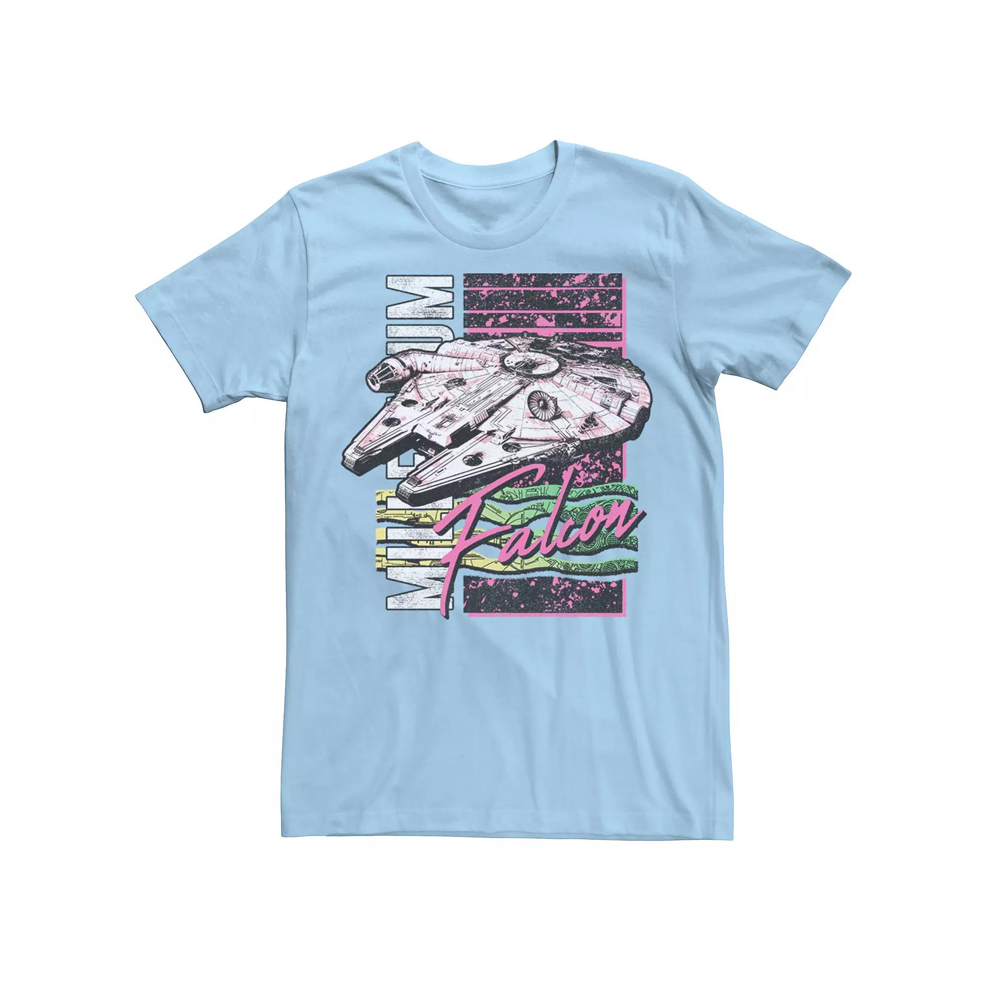 Men's Star Wars Neon Vintage Millennium Falcon Tee,  Product Image