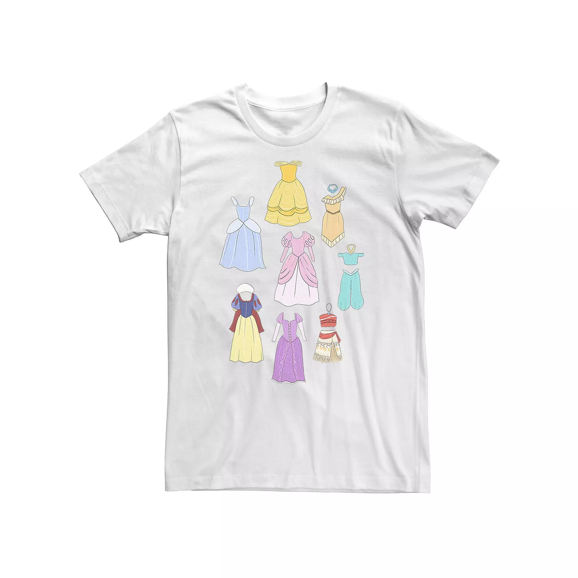 Big & Tall Disney Princess Dress Collage Portrait Tee, Men's,  Product Image