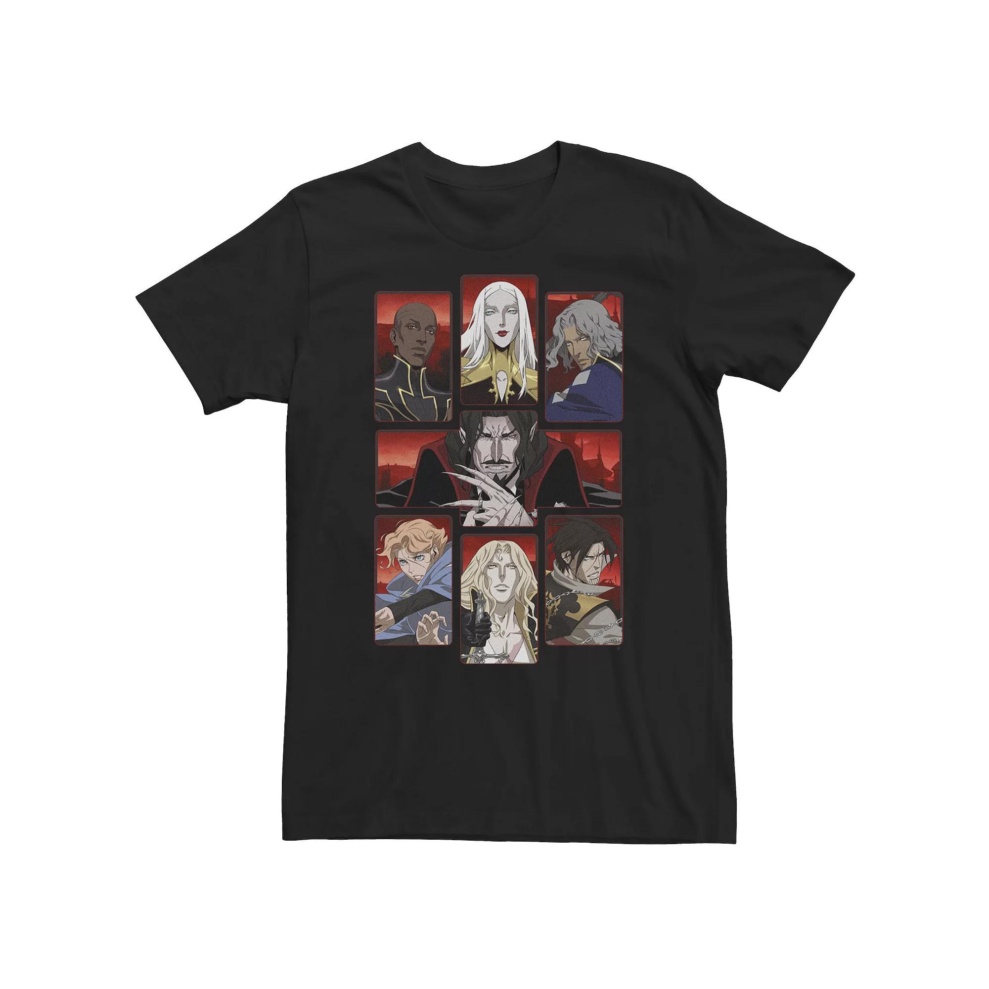 Big & Tall Castlevania Group Shot Panels Tee, Men's,  Product Image