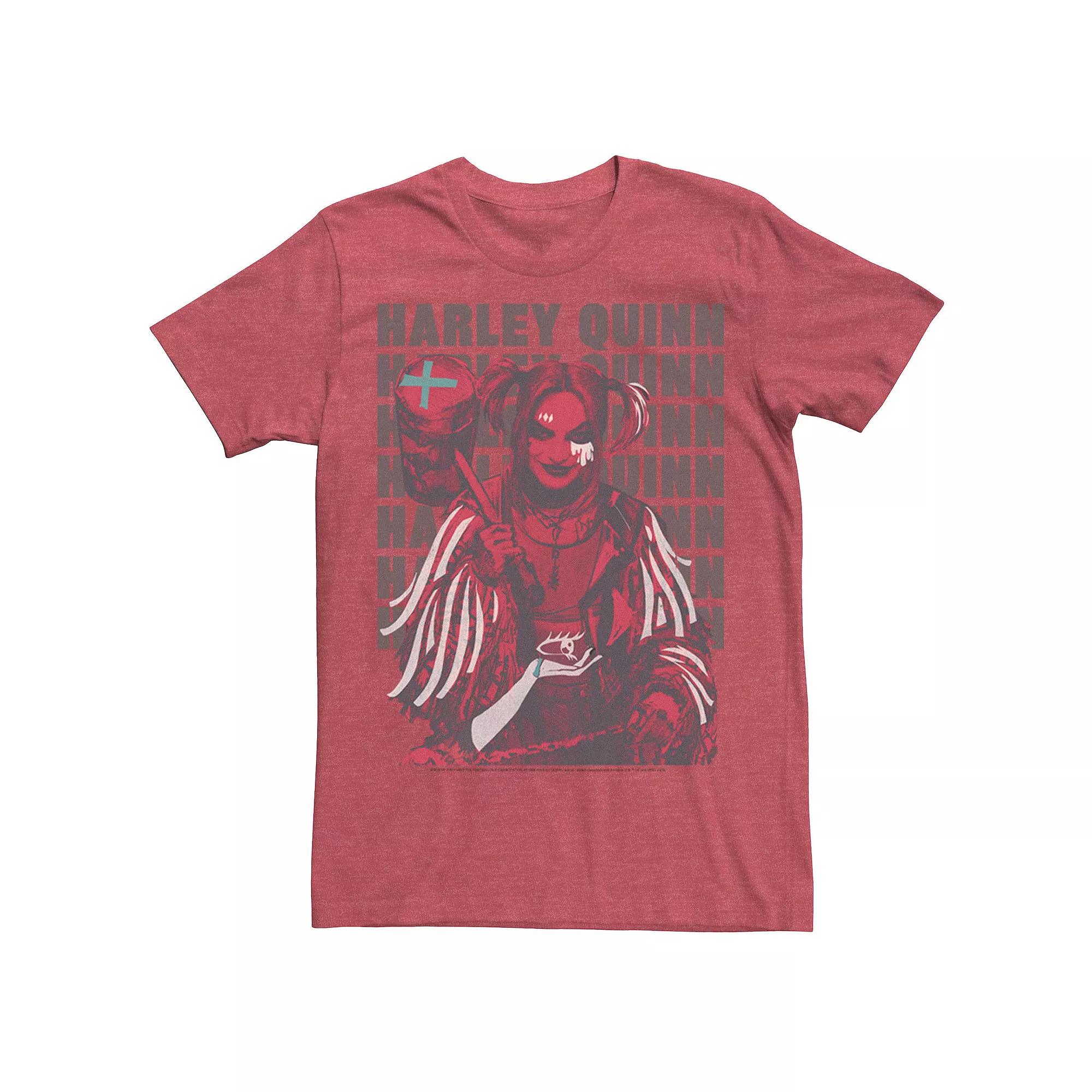 Men's Harley Quinn: Birds of Prey Stacked Text Tee,  Product Image