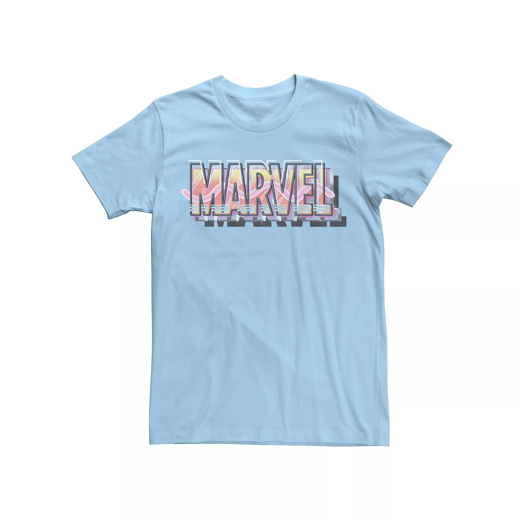 Men's Marvel 90s Style Logo Graphic Tee,  Product Image