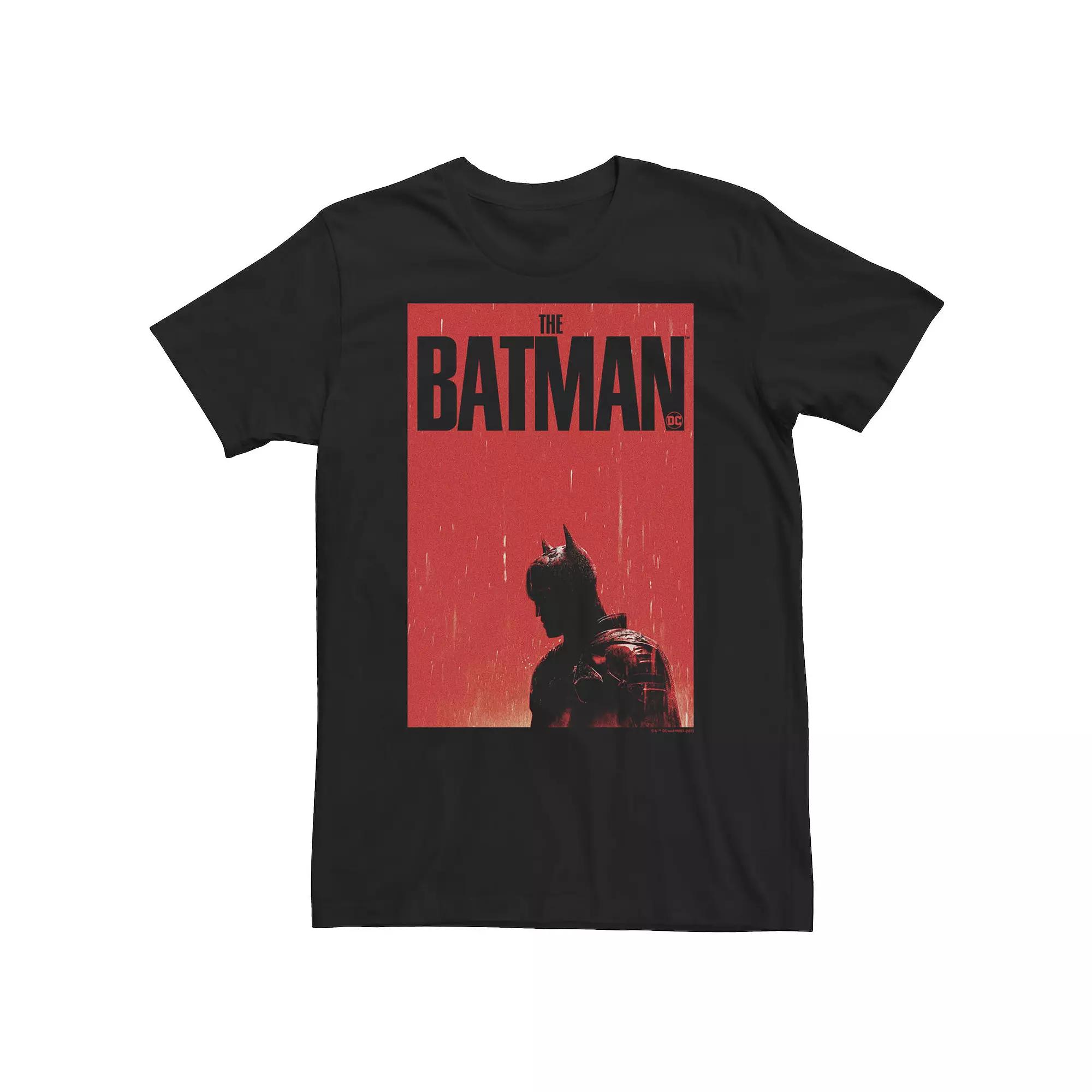 Big & Tall DC Comics Batman Red Poster Tee, Men's,  Product Image