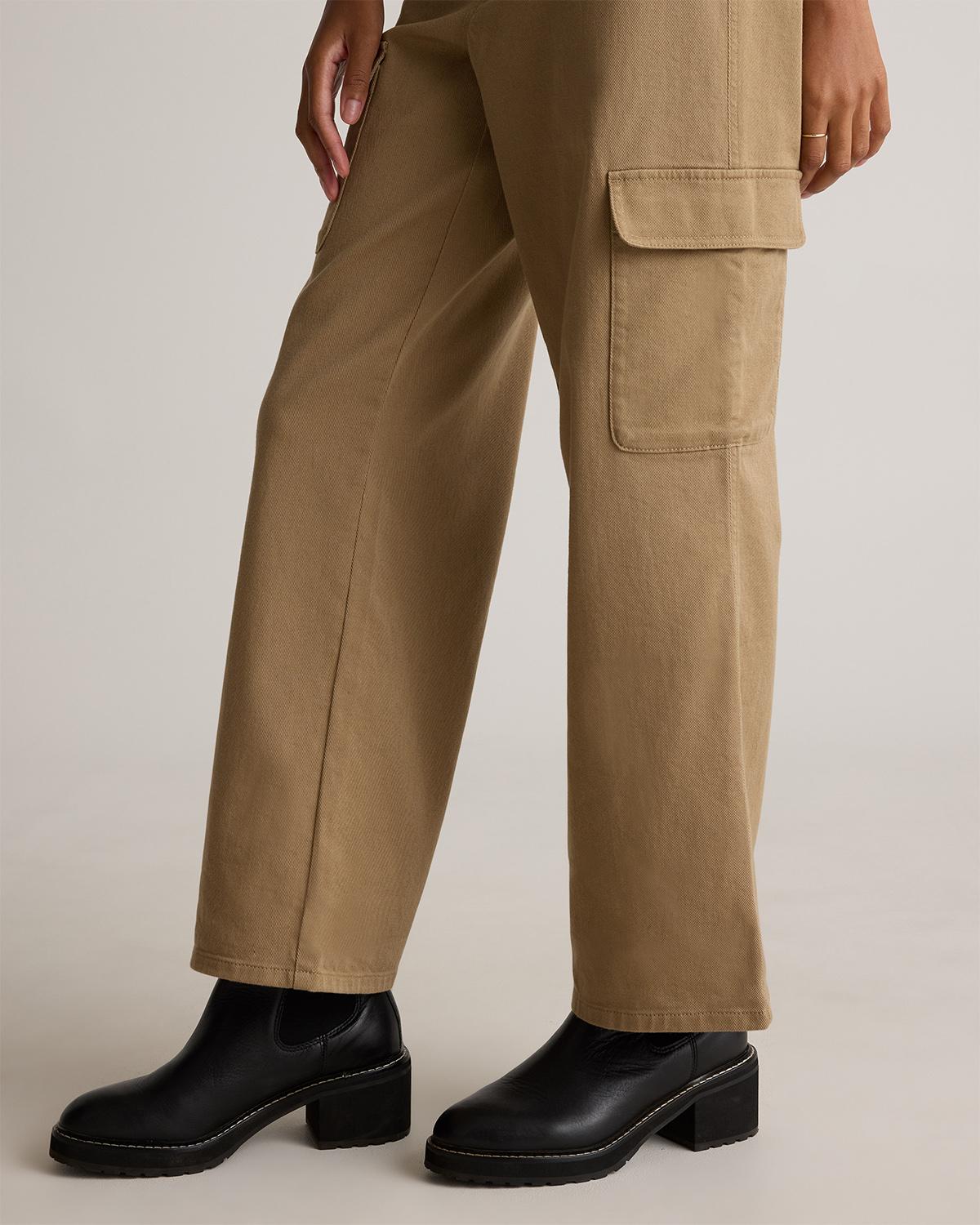 Quince | Women's Organic Stretch Cotton Twill Cargo Pants Organic Cotton Product Image