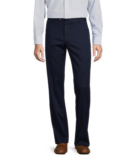 Roundtree & Yorke TravelSmart Ultimate Performance Classic Straight Fit Flat Front Non-Iron Chino Pants Product Image