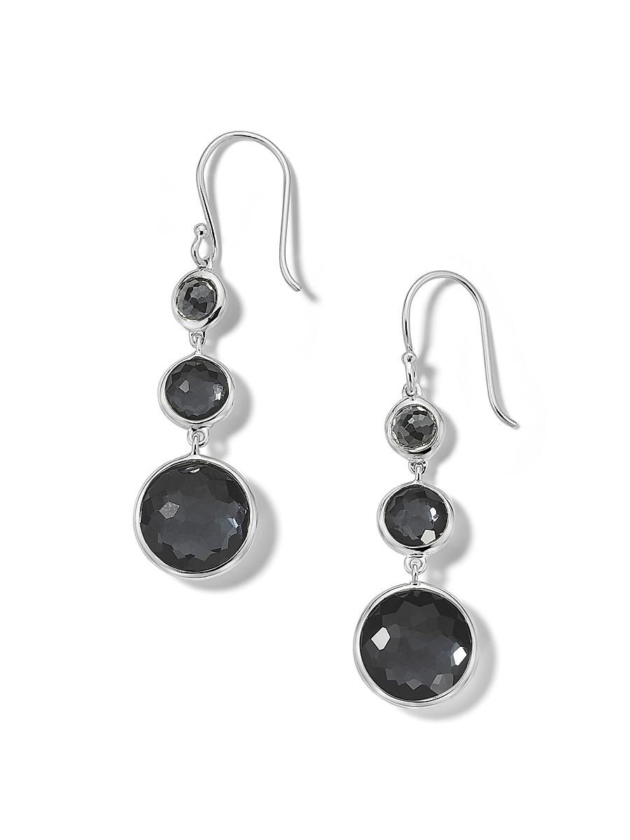 Lollipop Lollitini Sterling Silver & Multi-Stone Triple-Drop Earrings Product Image