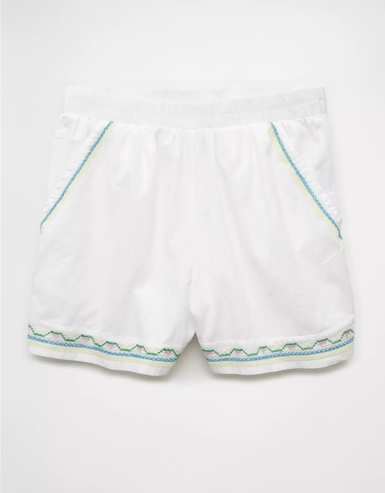 AE High-Waisted Embroidered Short Product Image