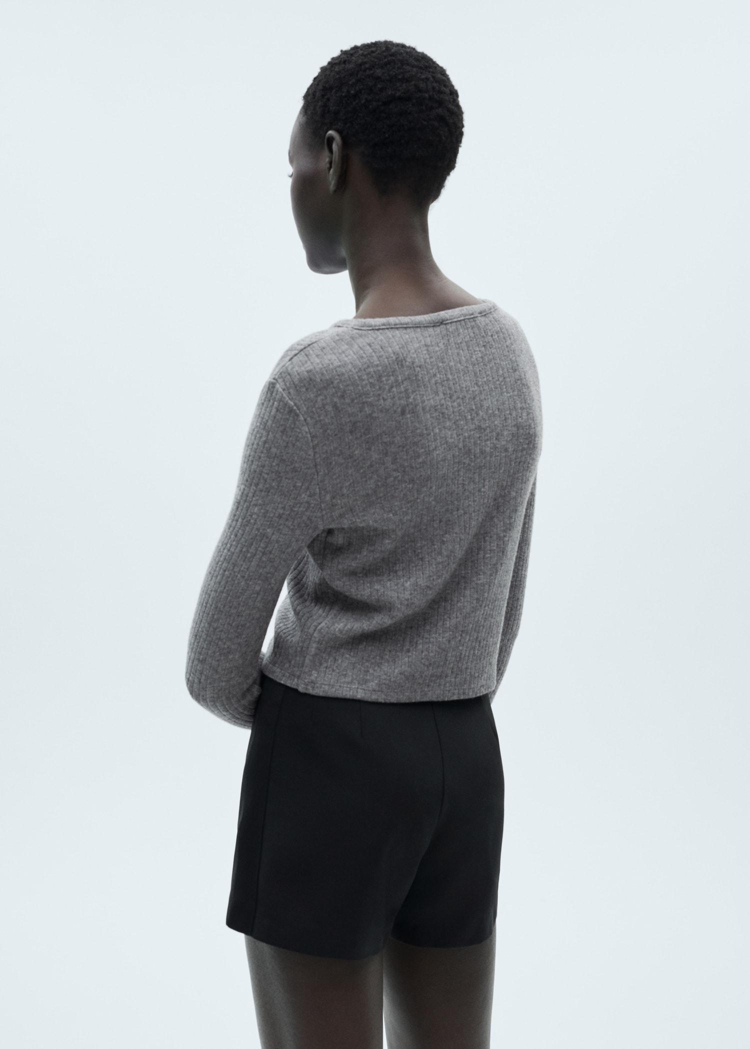 Buttoned ribbed cardigan - Women | MANGO USA Product Image