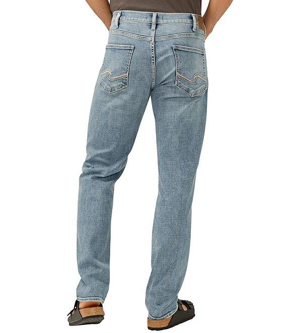 Silver Jeans Co. Eddie Athletic Fit Tapered Leg Light Wash Jeans Product Image
