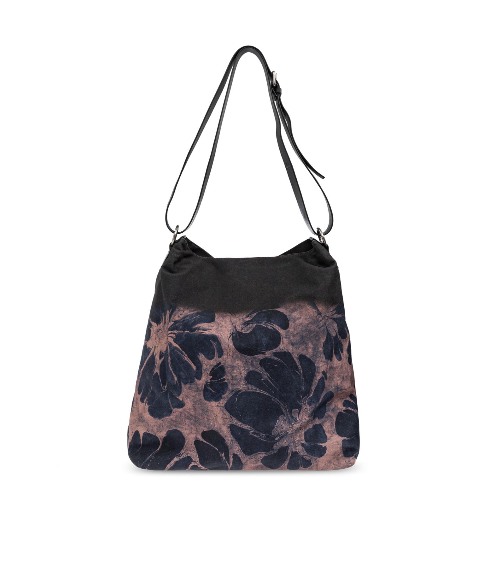 DRIES VAN NOTEN Mens Rust Floral-print Cotton Shoulder Bag Product Image