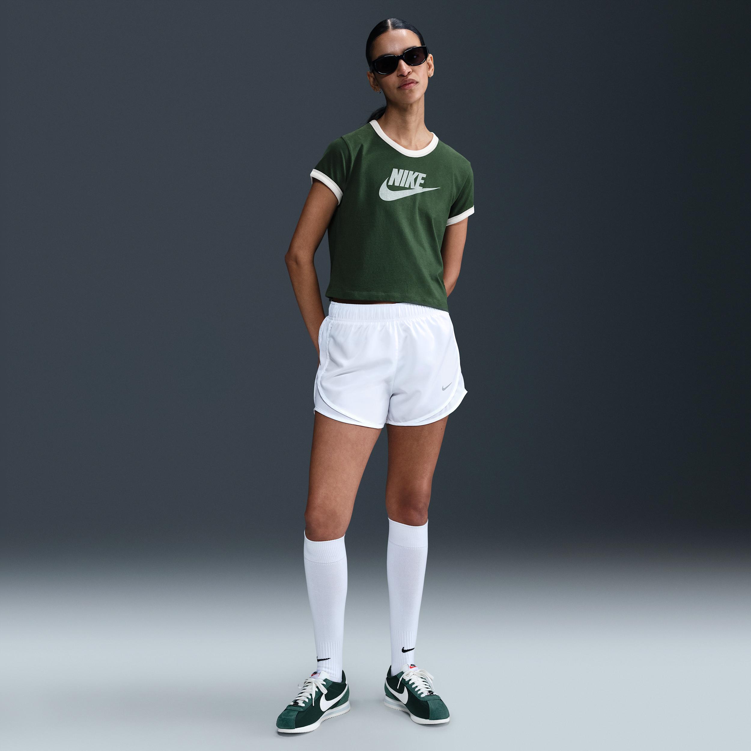 Womens Nike Sportswear Graphic Ringer T-Shirt | IF4072-323 Product Image