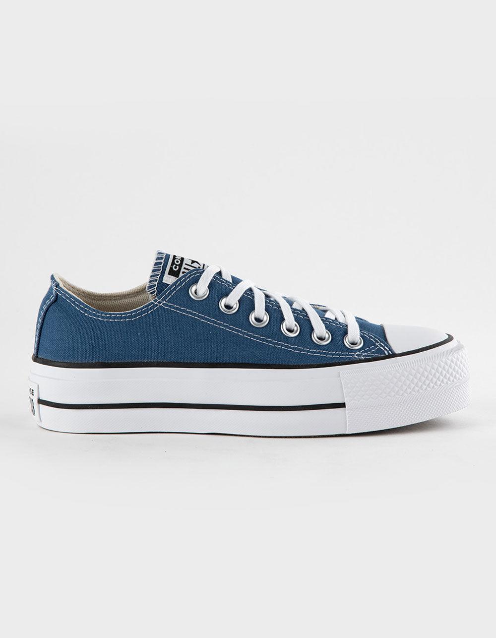 CONVERSE Chuck Taylor All Star Lift Womens Platform Shoes - BLUE Product Image