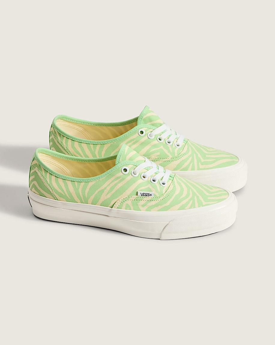 Premium Authentic Shoe in Zebra Pistachio Green| Vans US Product Image