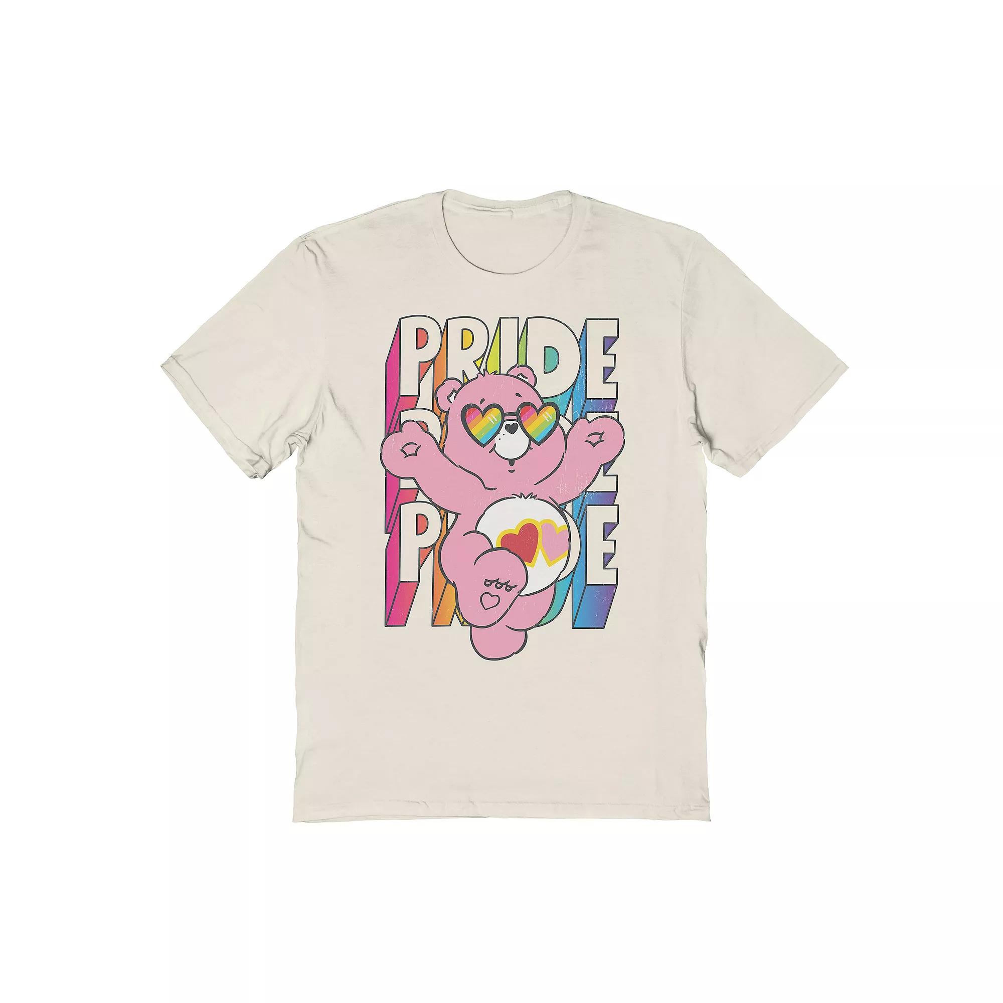 Men's Care Bears Pride Graphic Tee, Size: Medium, Natural Product Image