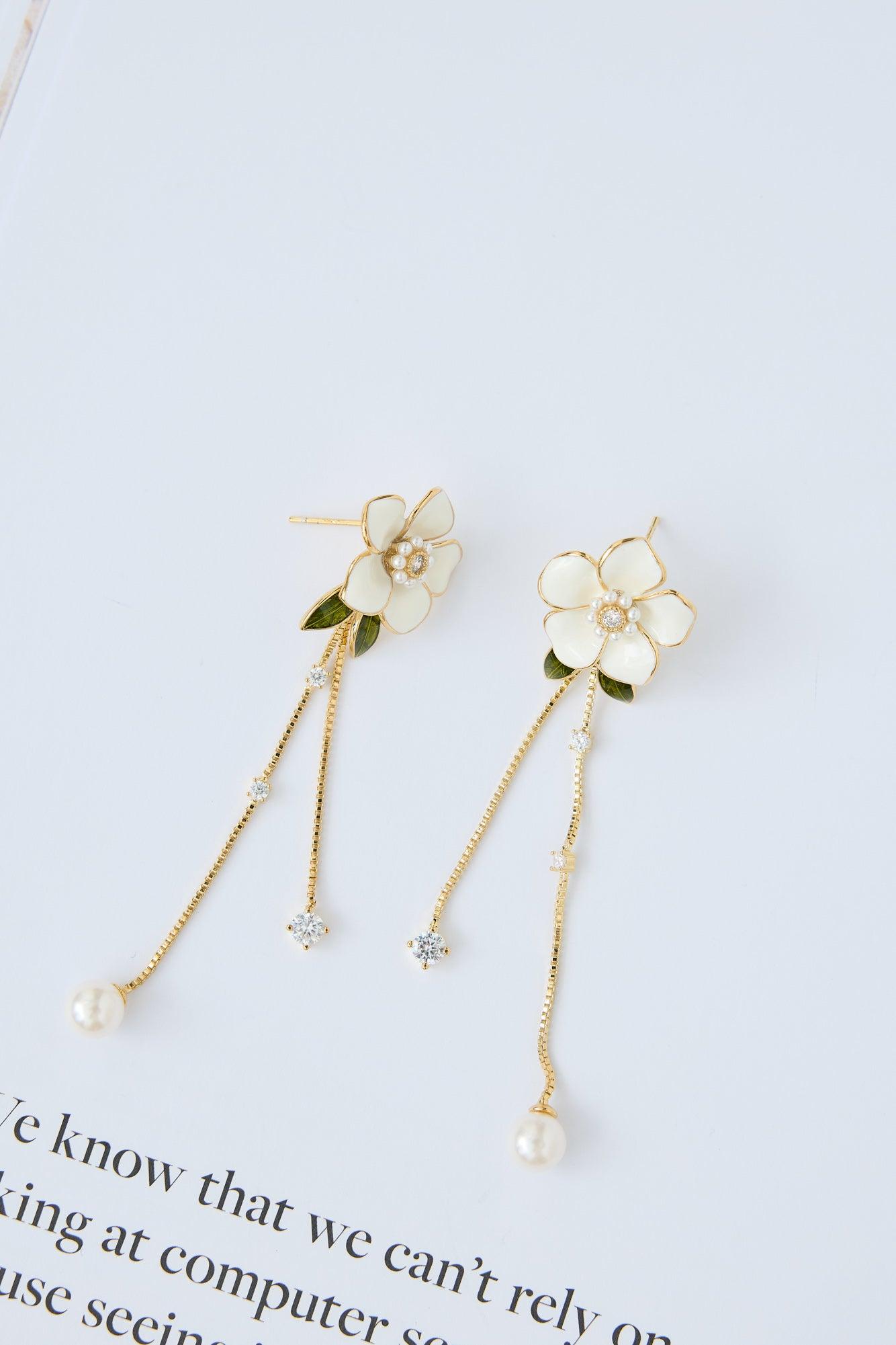 Tropical Island Earrings Gold Product Image