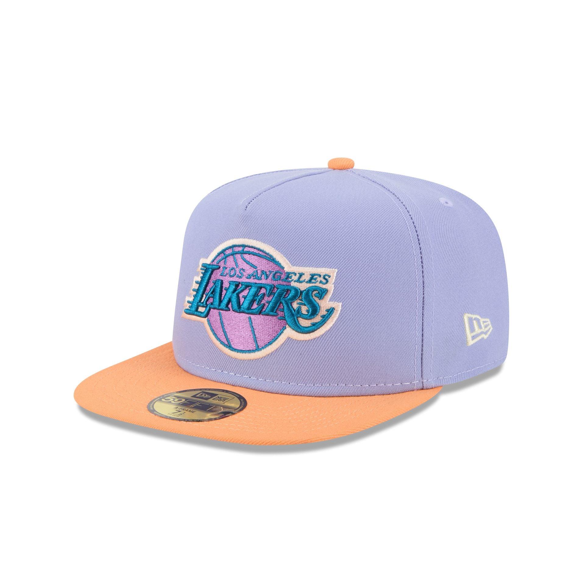 Los Angeles Lakers Lavender 59FIFTY A-Frame Fitted Hat Male Product Image