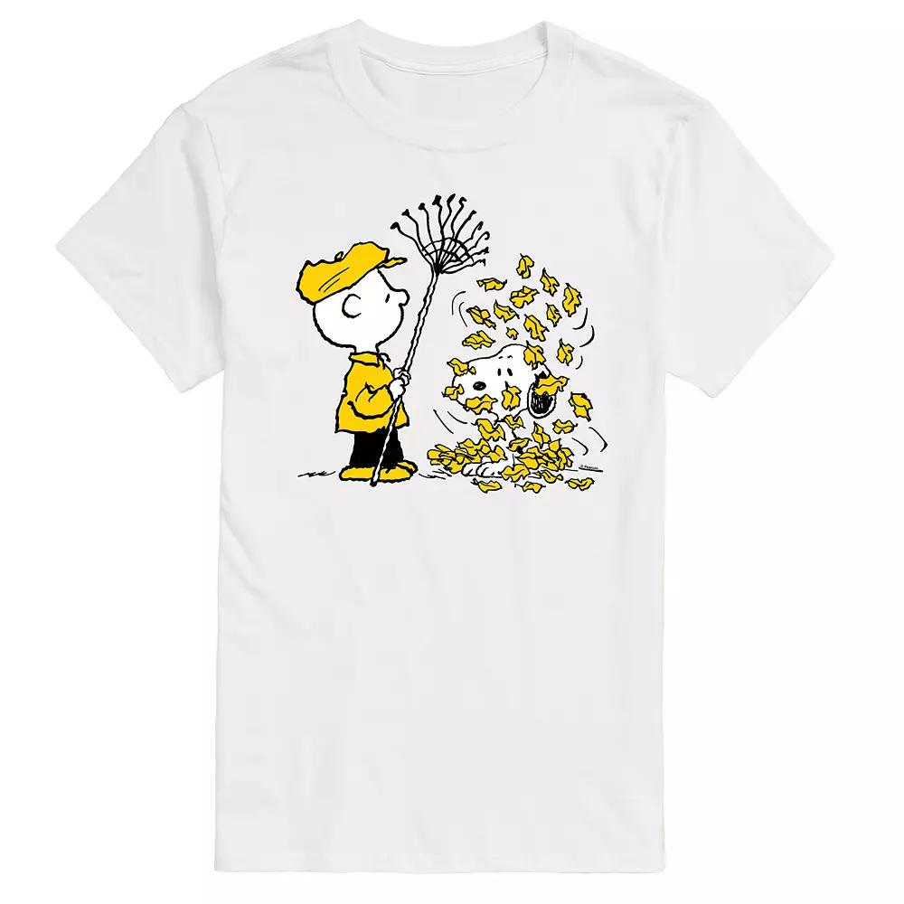 Men's Peanuts Charlie Brown Fall Leaves Graphic Tee,  Product Image
