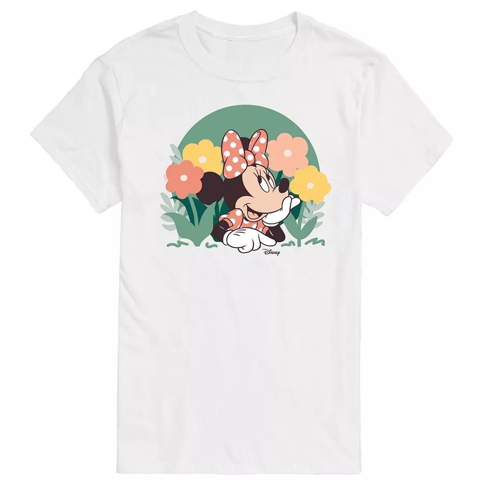 Disney's Minnie Mouse Men's Flowers Graphic Tee,  Product Image