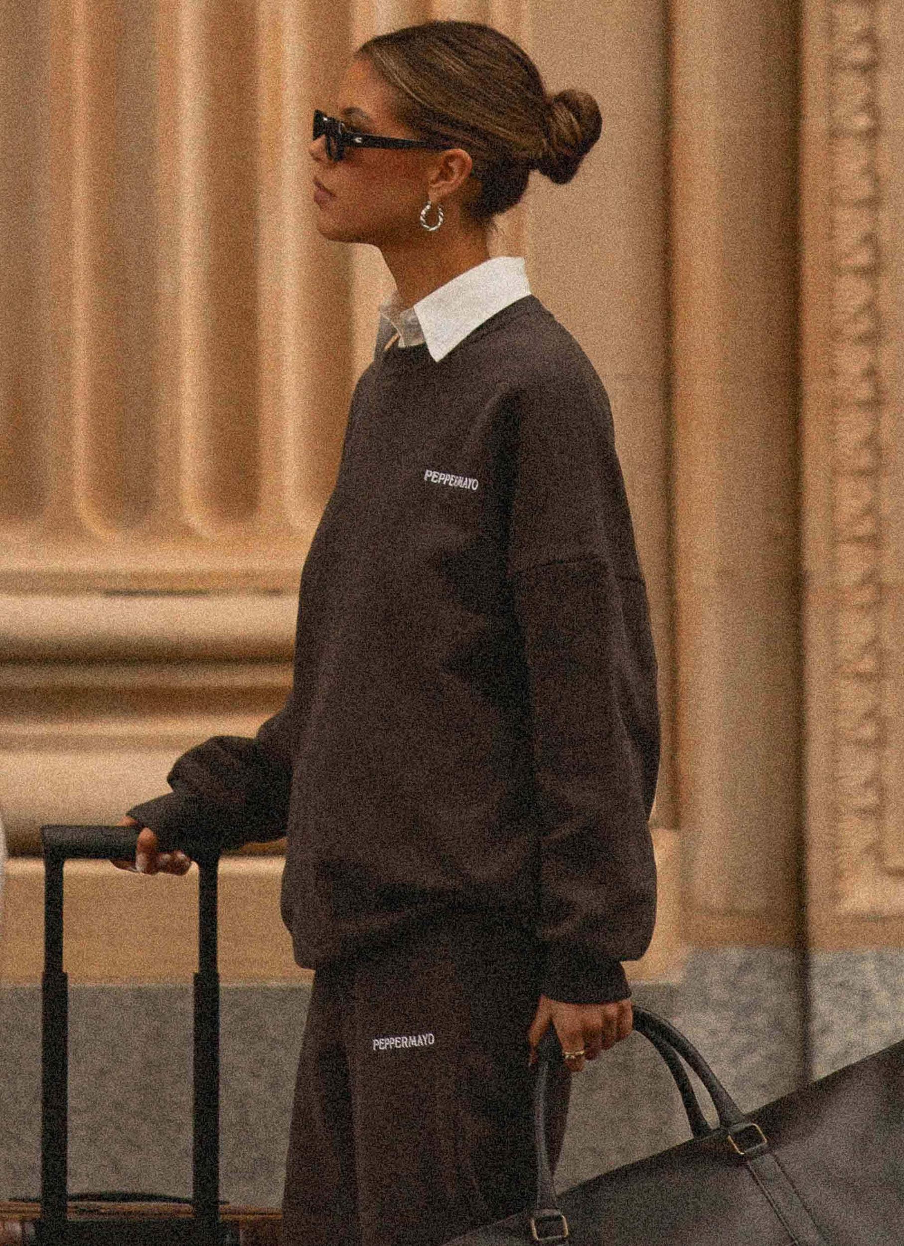 Signature Oversized Sweatshirt - Charcoal Product Image