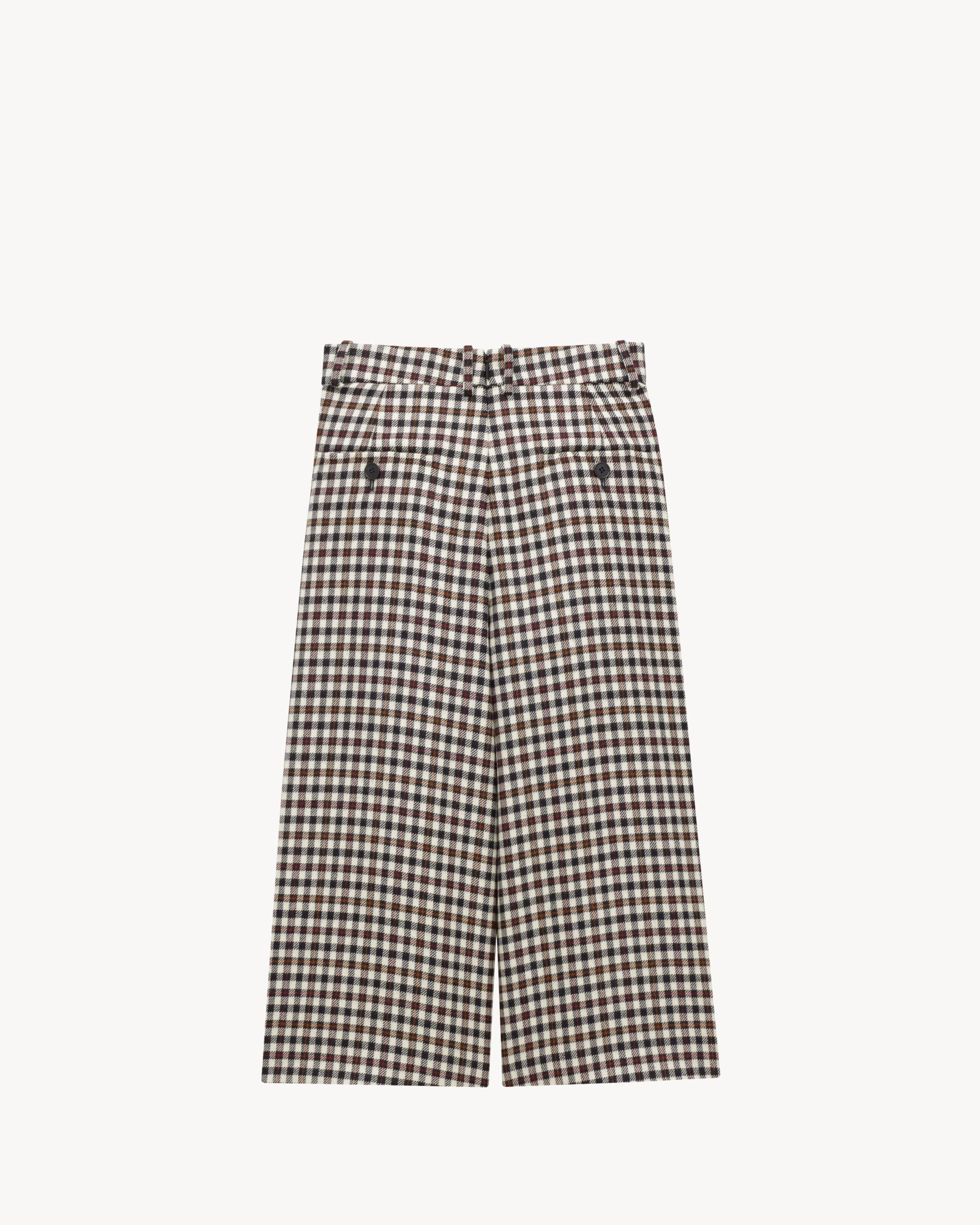 culottes in wool check Product Image