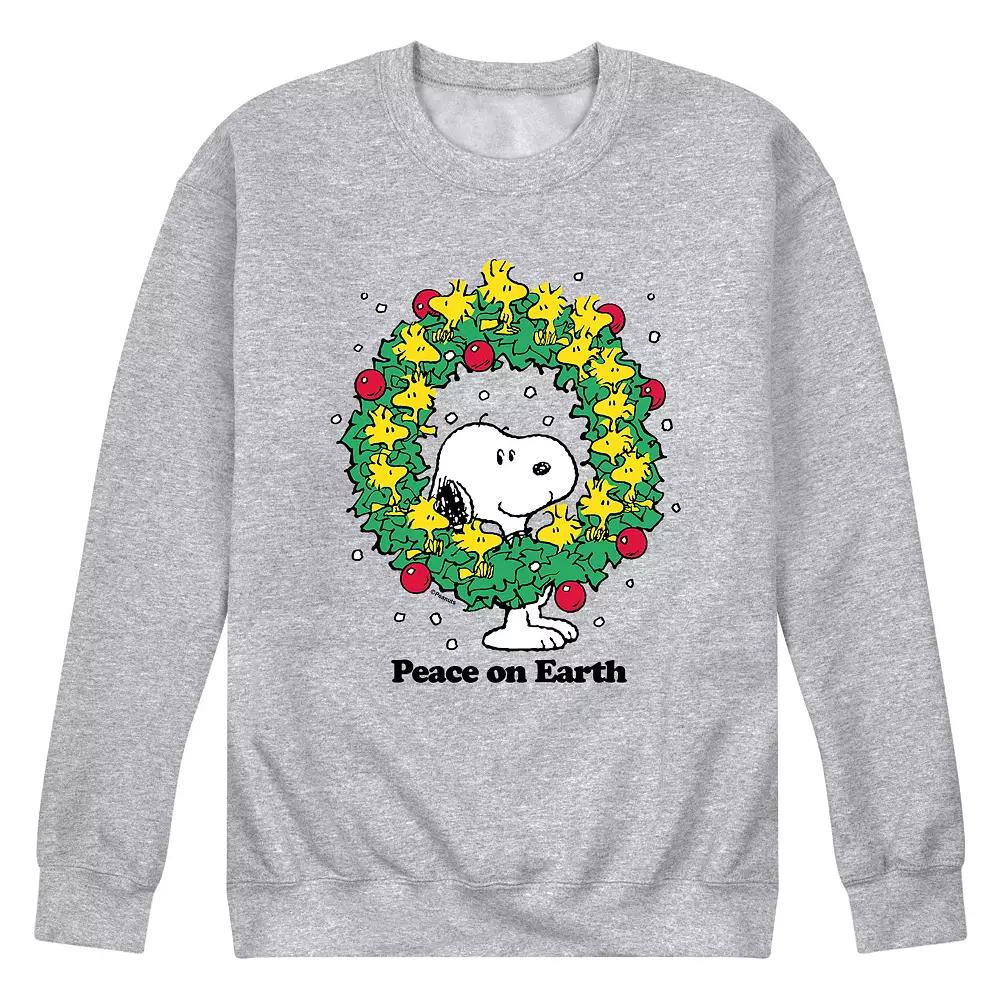 Men's Peanuts Peace On Earth Sweatshirt,  Product Image