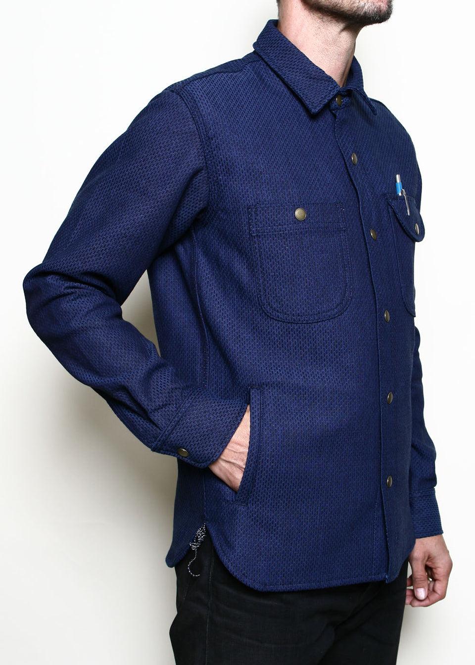 Service Shirt // 15oz Indigo Sashiko Product Image