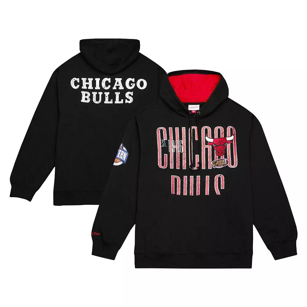 Men's Mitchell & Ness Black Chicago Bulls Hardwood Classics OG 2.0 Pullover Hoodie,  Product Image