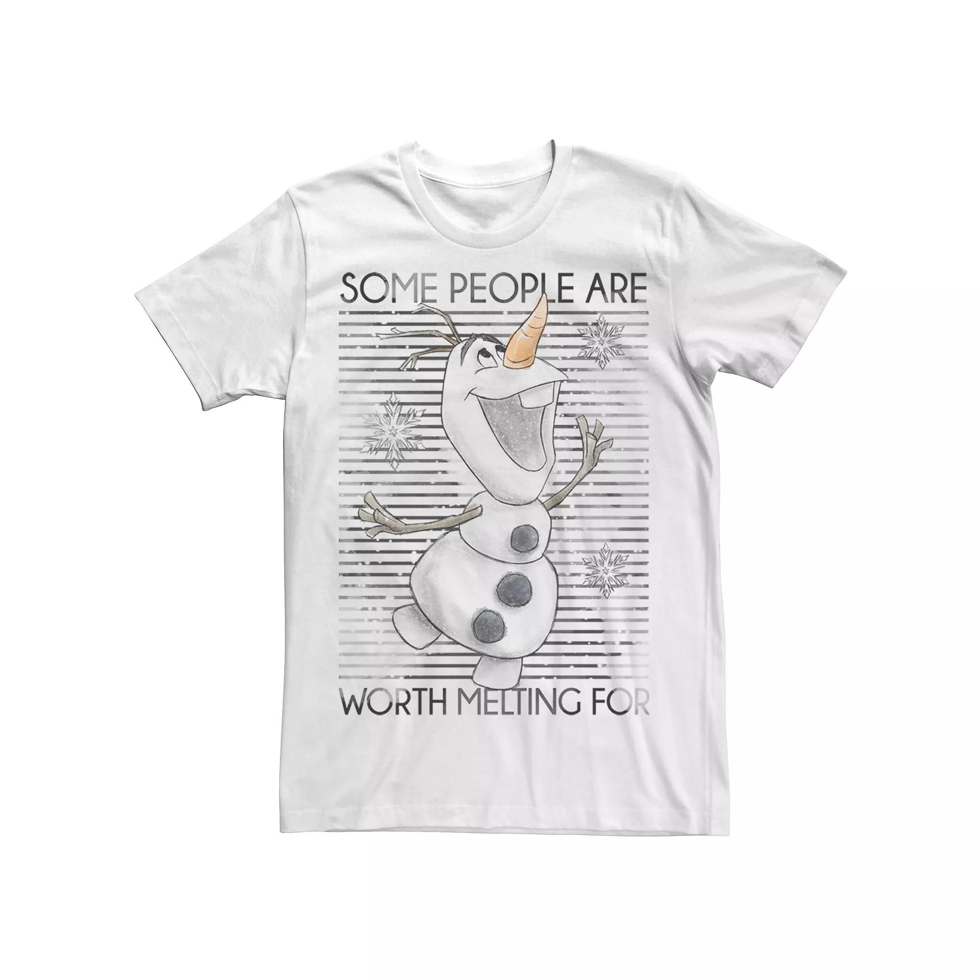 Mens Disneys Frozen Olaf Some People Are Worth Melting For Tee Product Image