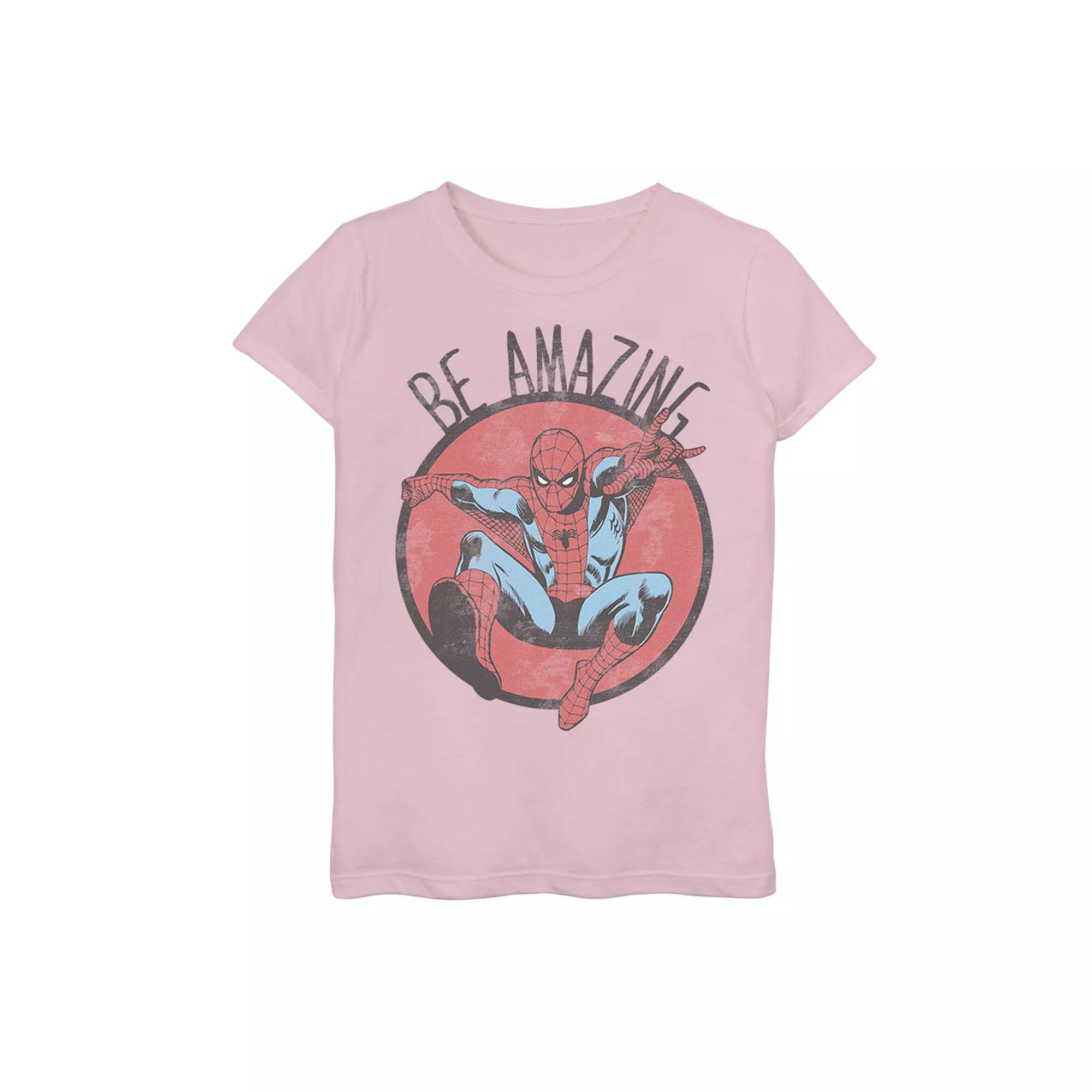 Girls 7-16 Marvel Spider-Man "Be Amazing" Graphic Tee, Girl's,  Product Image
