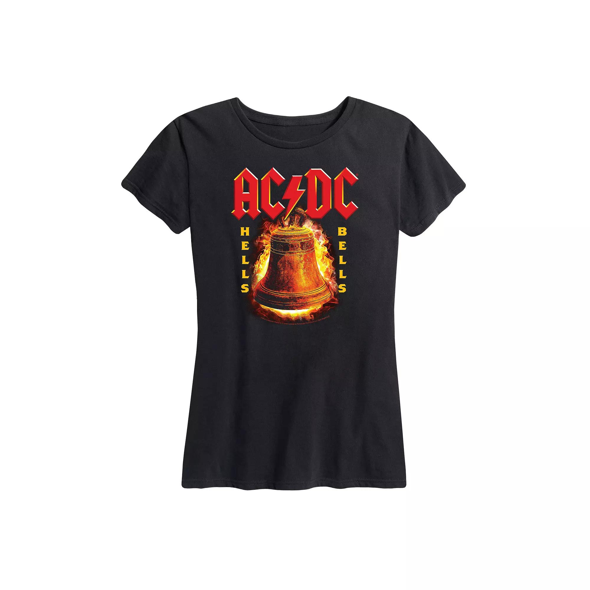 Women's ACDC Flames Graphic Tee, Girl's,  Product Image