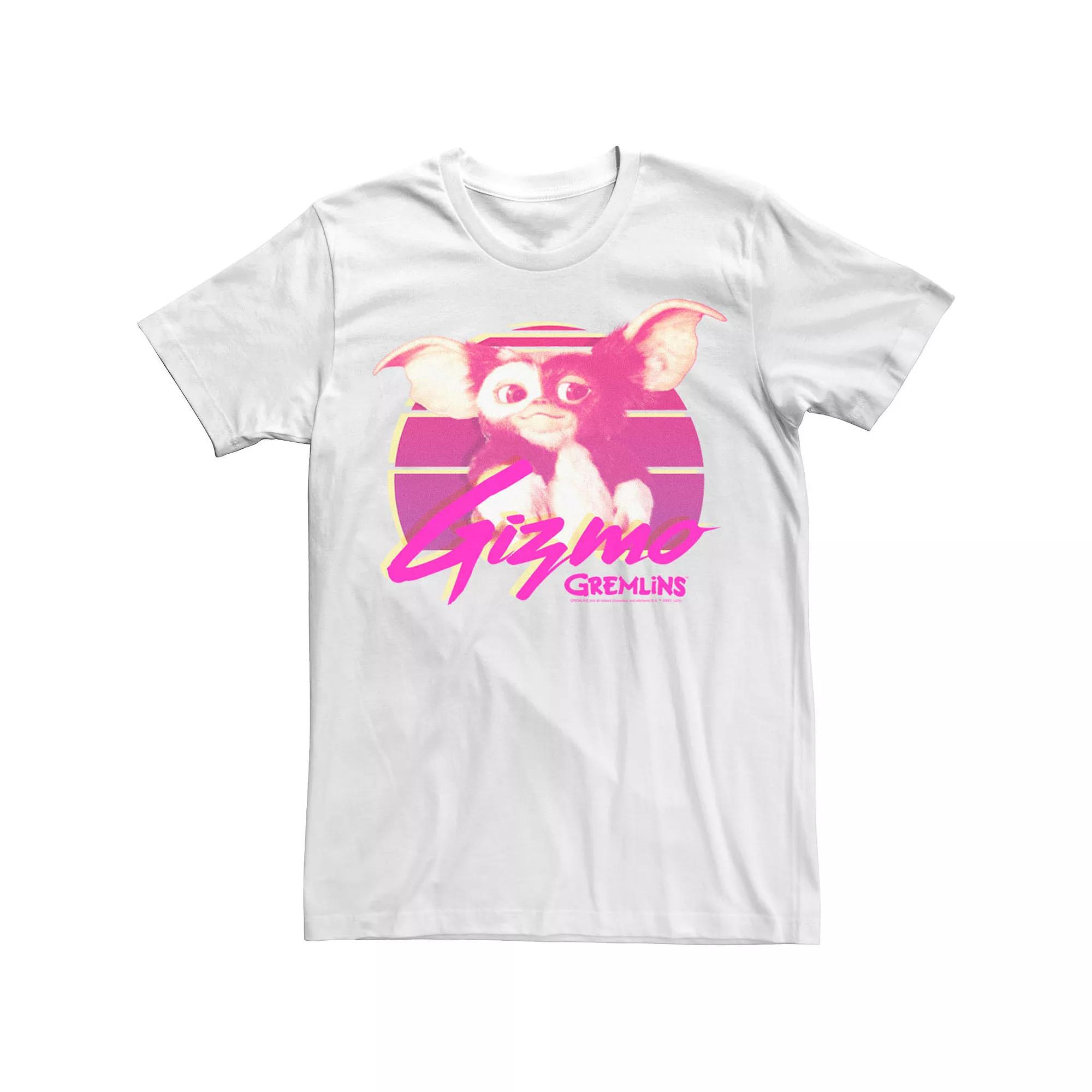 Men's Gremlins Gizmo Retro Portrait Tee, Size: Medium, White Product Image