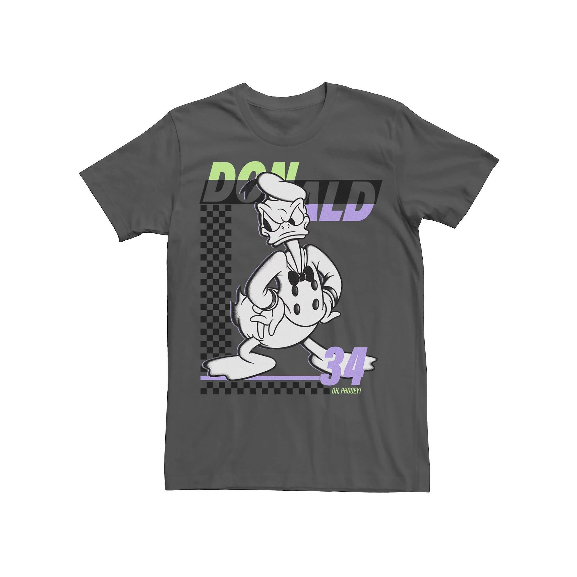 Disney's Mickey & Friends Donald Duck 34 Checkerboard Men's Tee,  Product Image
