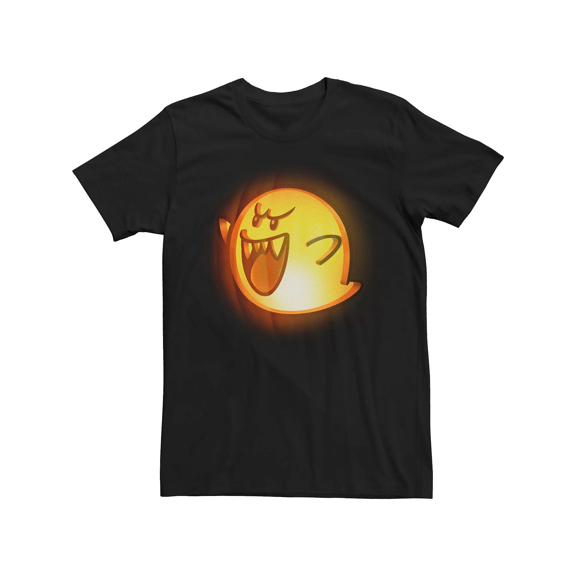 Big & Tall Nintendo Boo Pumpkin Halloween Tee, Men's,  Product Image