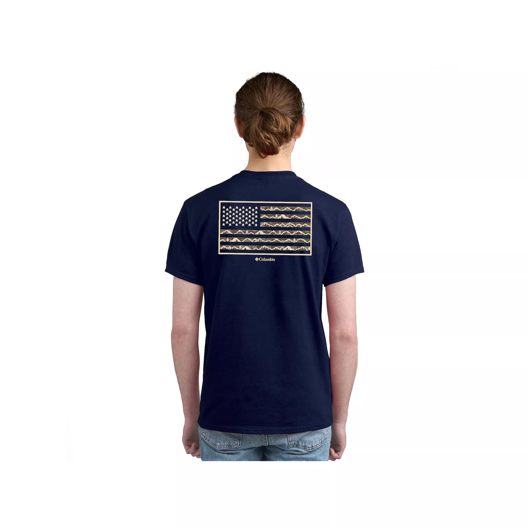 Men's Columbia Americana Adventure Print Short Sleeve Graphic Tee,  Product Image