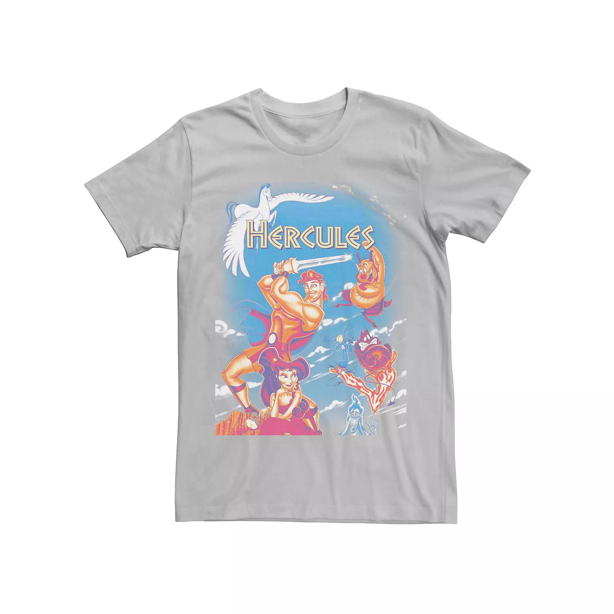 Disney's Hercules Men's Vintage Movie Poster Graphic Tee,  Product Image