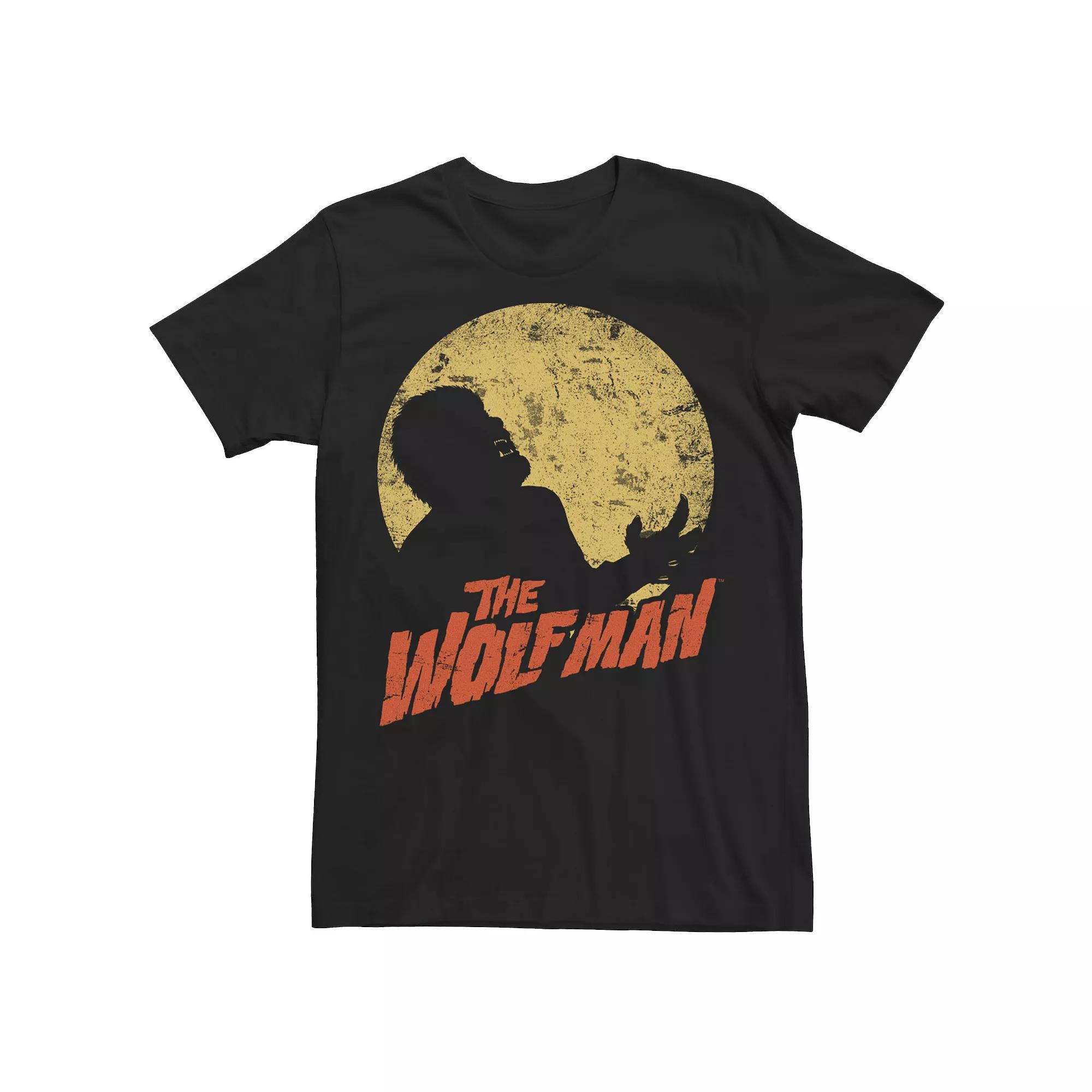 Men's Universal Monsters The Wolfman Moonlit Silhouette Tee,  Product Image
