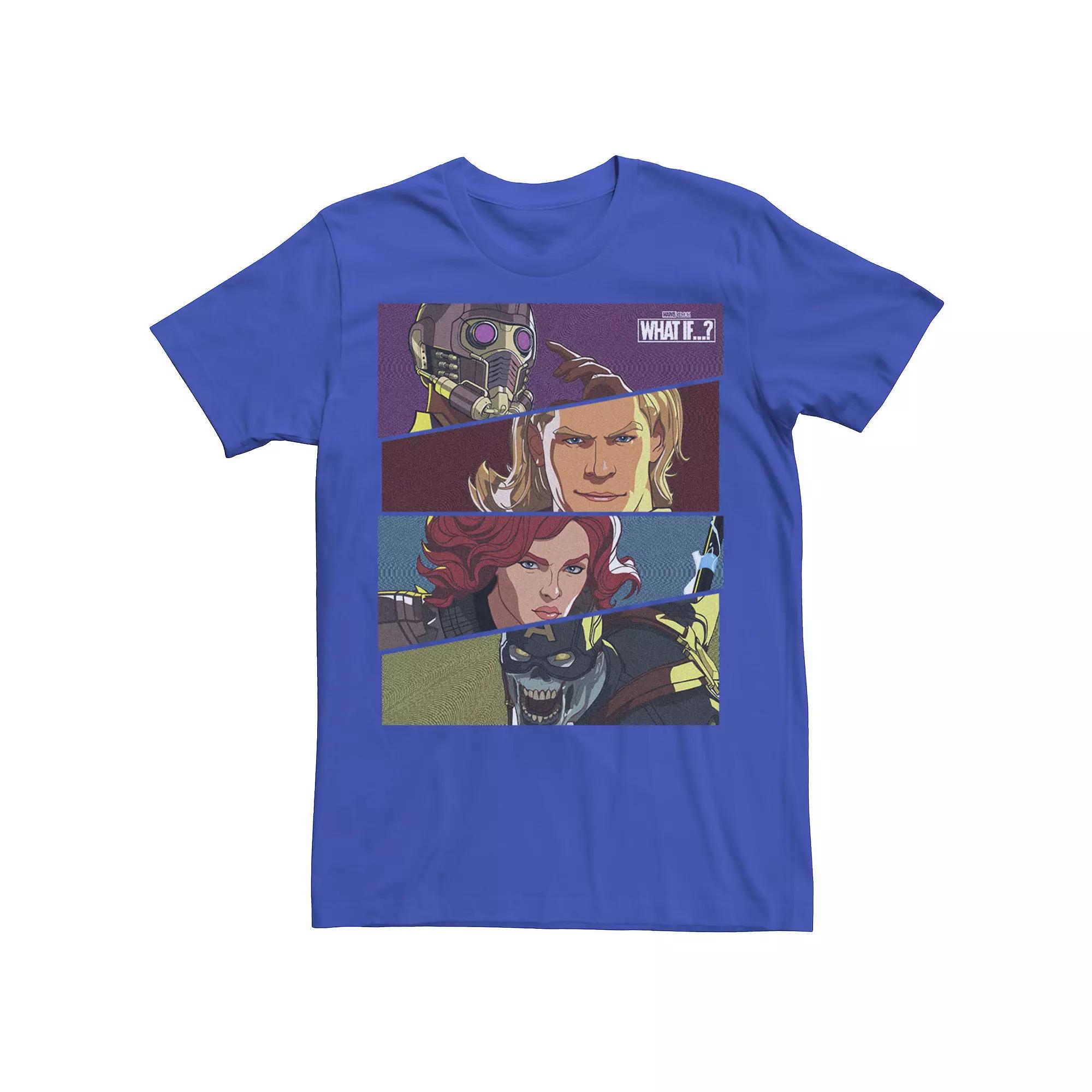 Men's Marvel What If Hero Slant Panels Tee, Boy's,  Product Image