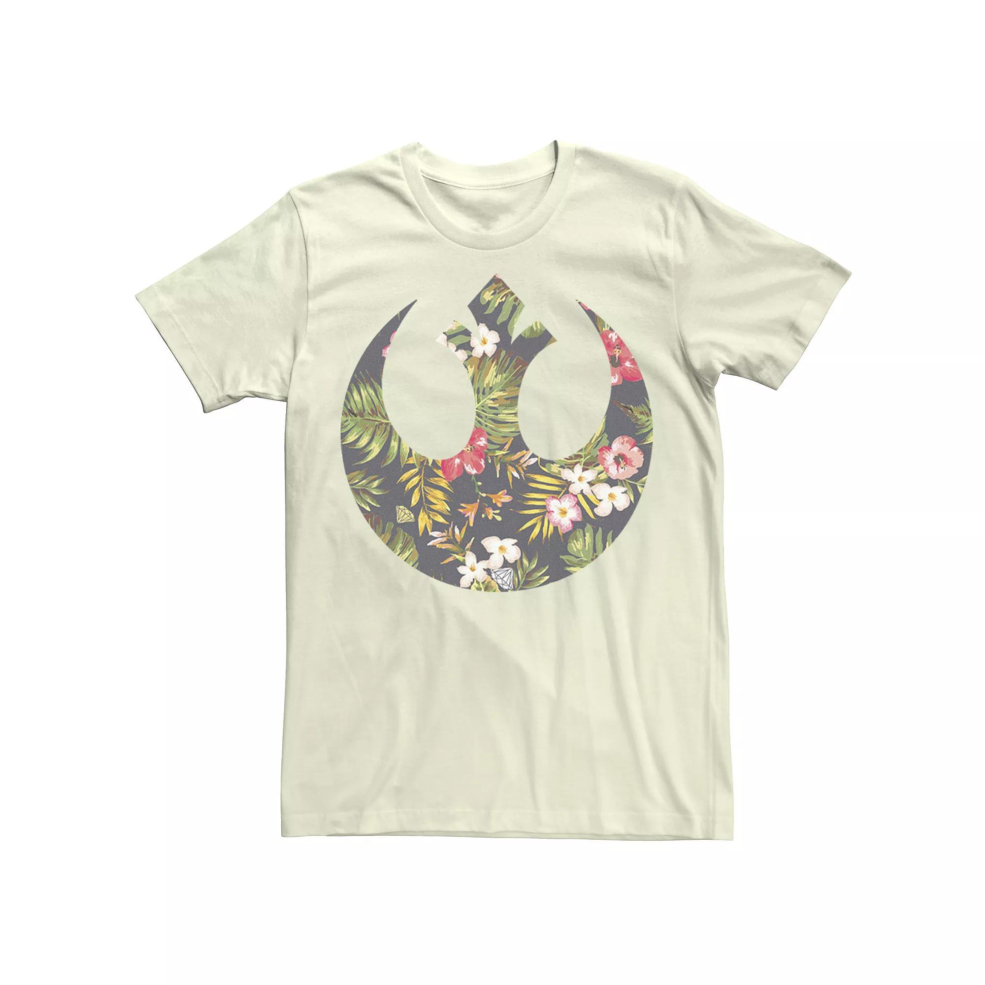 Men's Star Wars Rebel Alliance Crest Floral Fill Graphic Tee,  Product Image