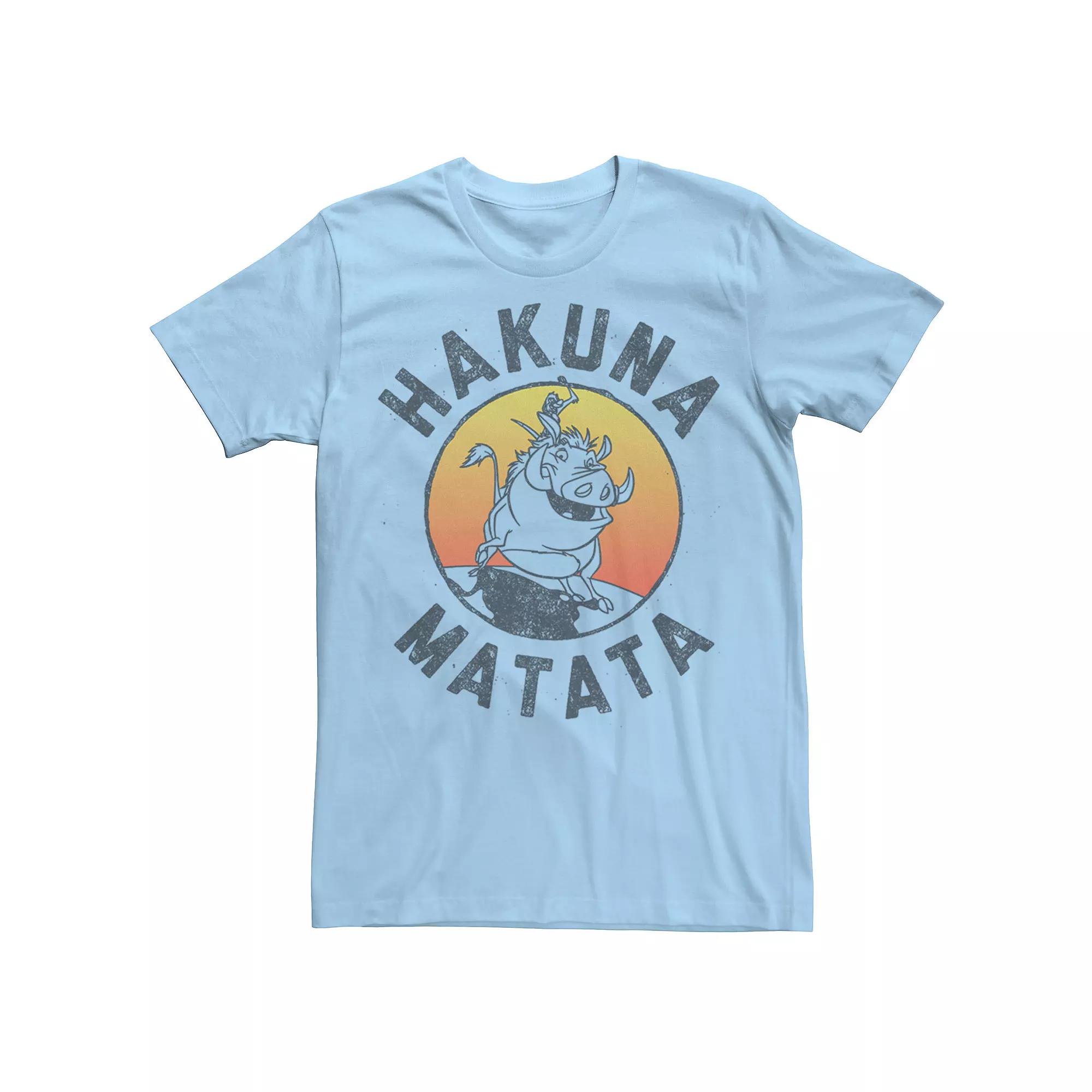 Disney's The Lion King Timon & Pumba Men's Hakuna Matata Lifestyle Tee,  Product Image